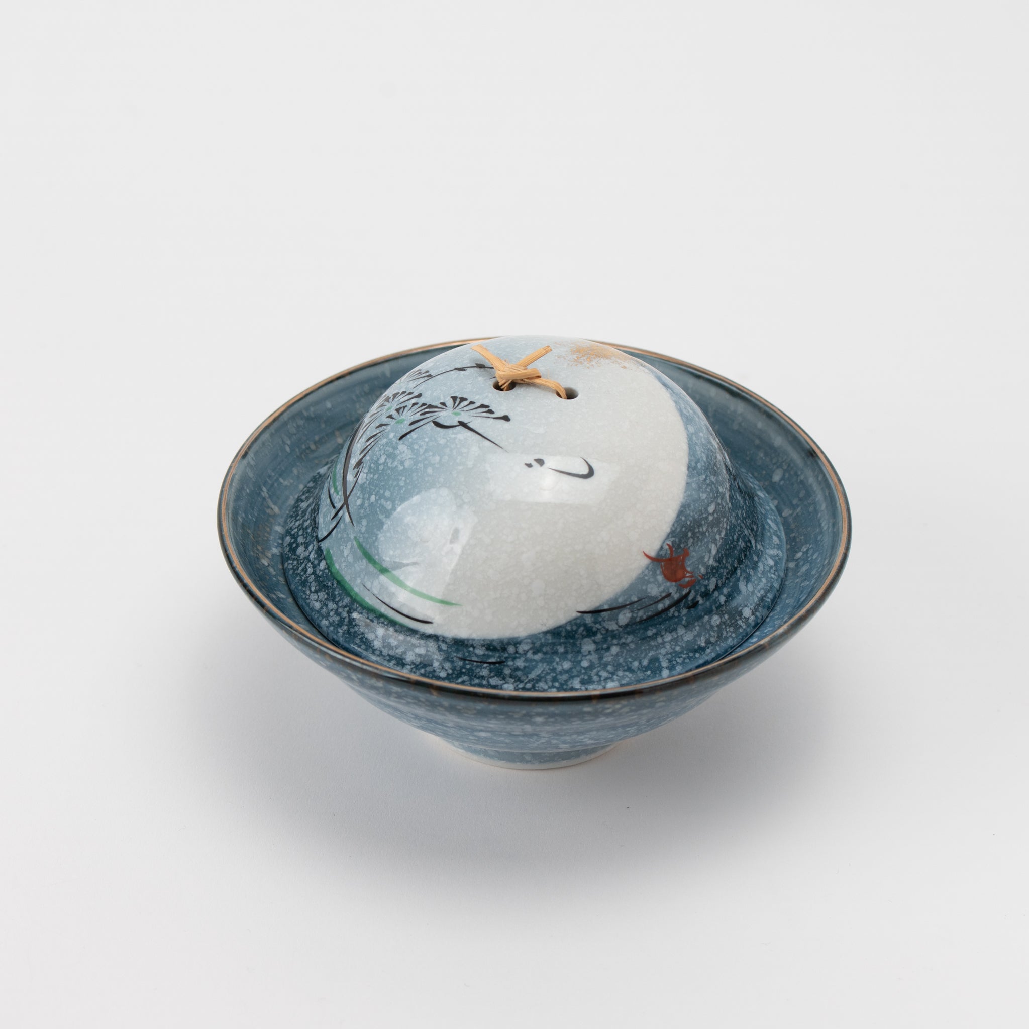 Fugetsu Round Lidded Mukozuke Bowl