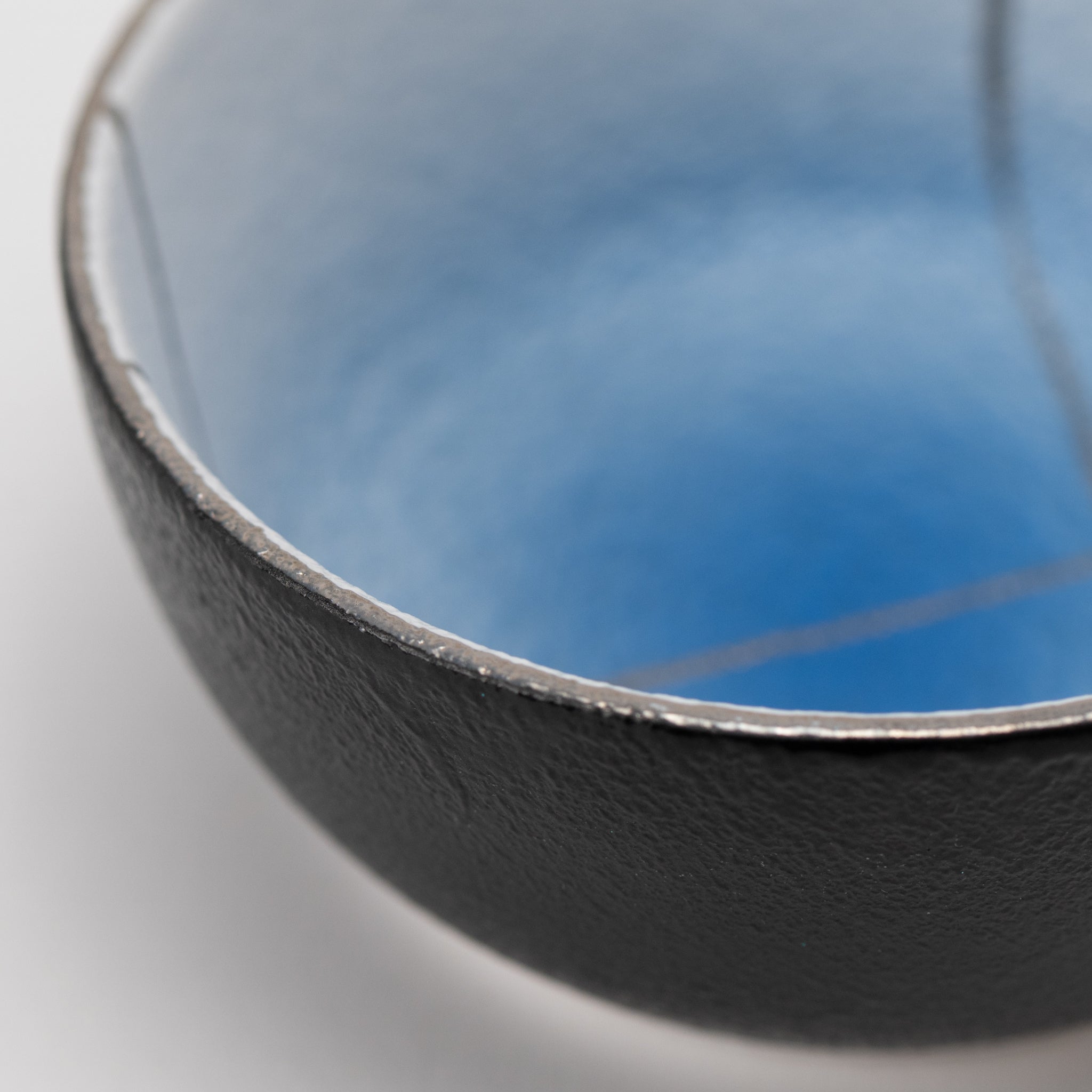 Cobalt Silver-Decorated Round Tonsui Bowl