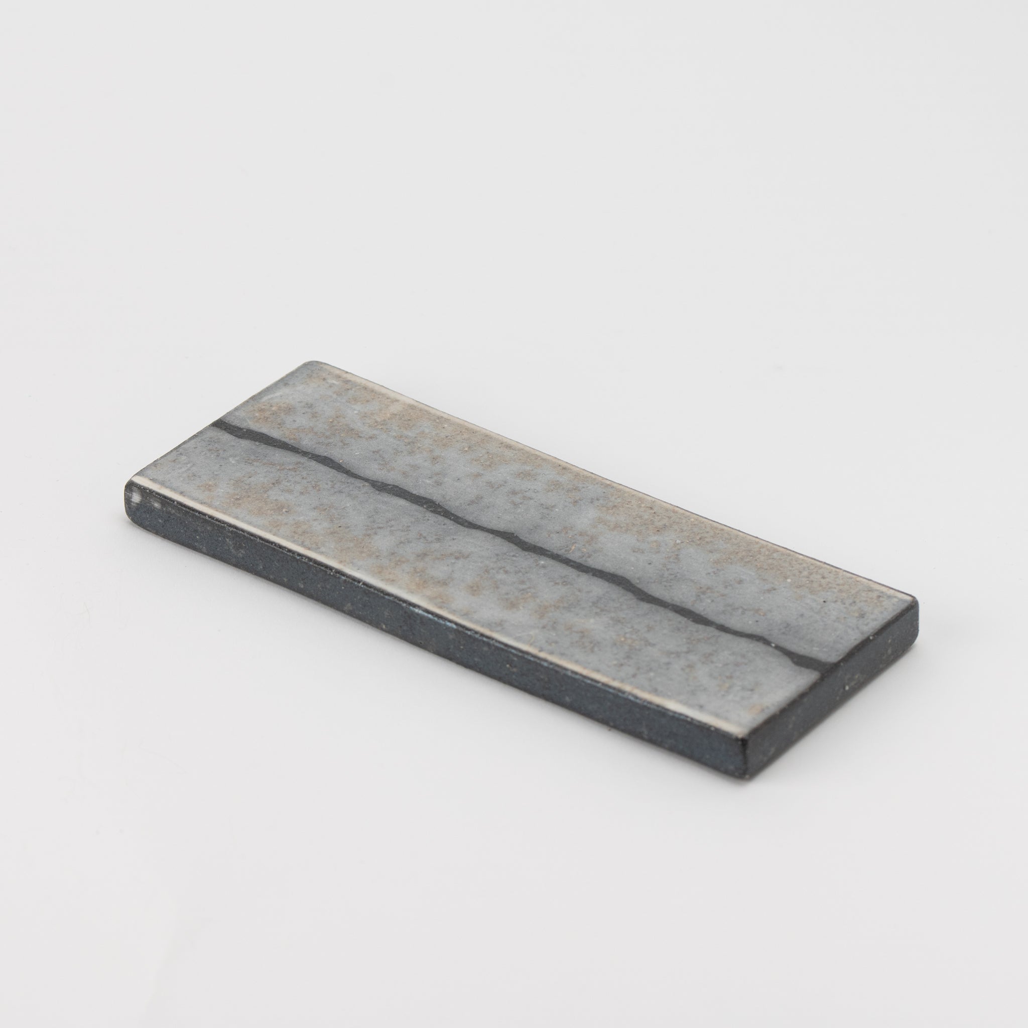 White Slip-Glazed Divided Rectangular Plate