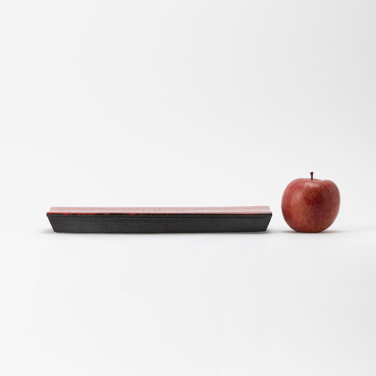 Traditional Japanese Red & Black Sushi Plate