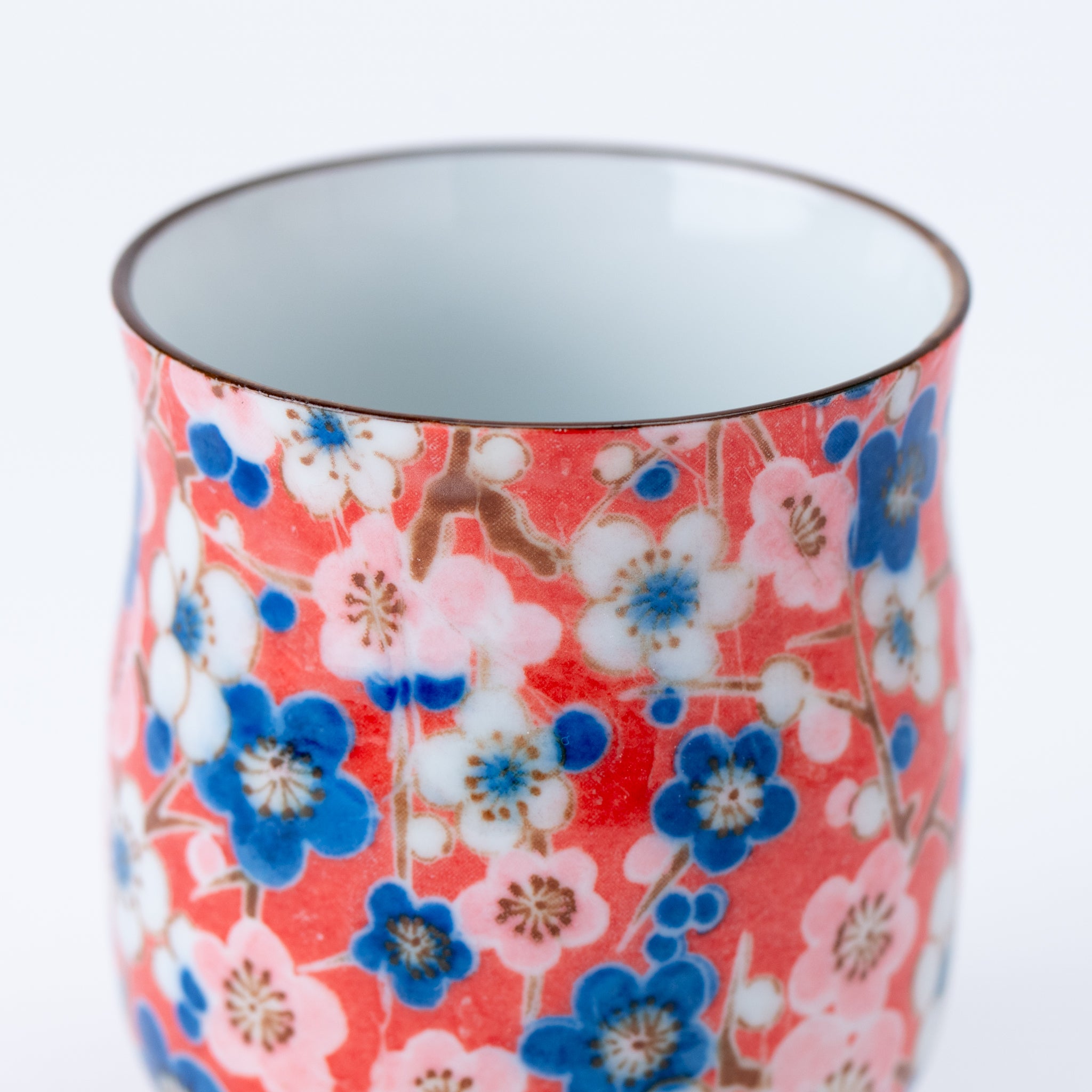 Colorful Blossom Teapot (with Tea Strainer) & Yunomi Teacup Set