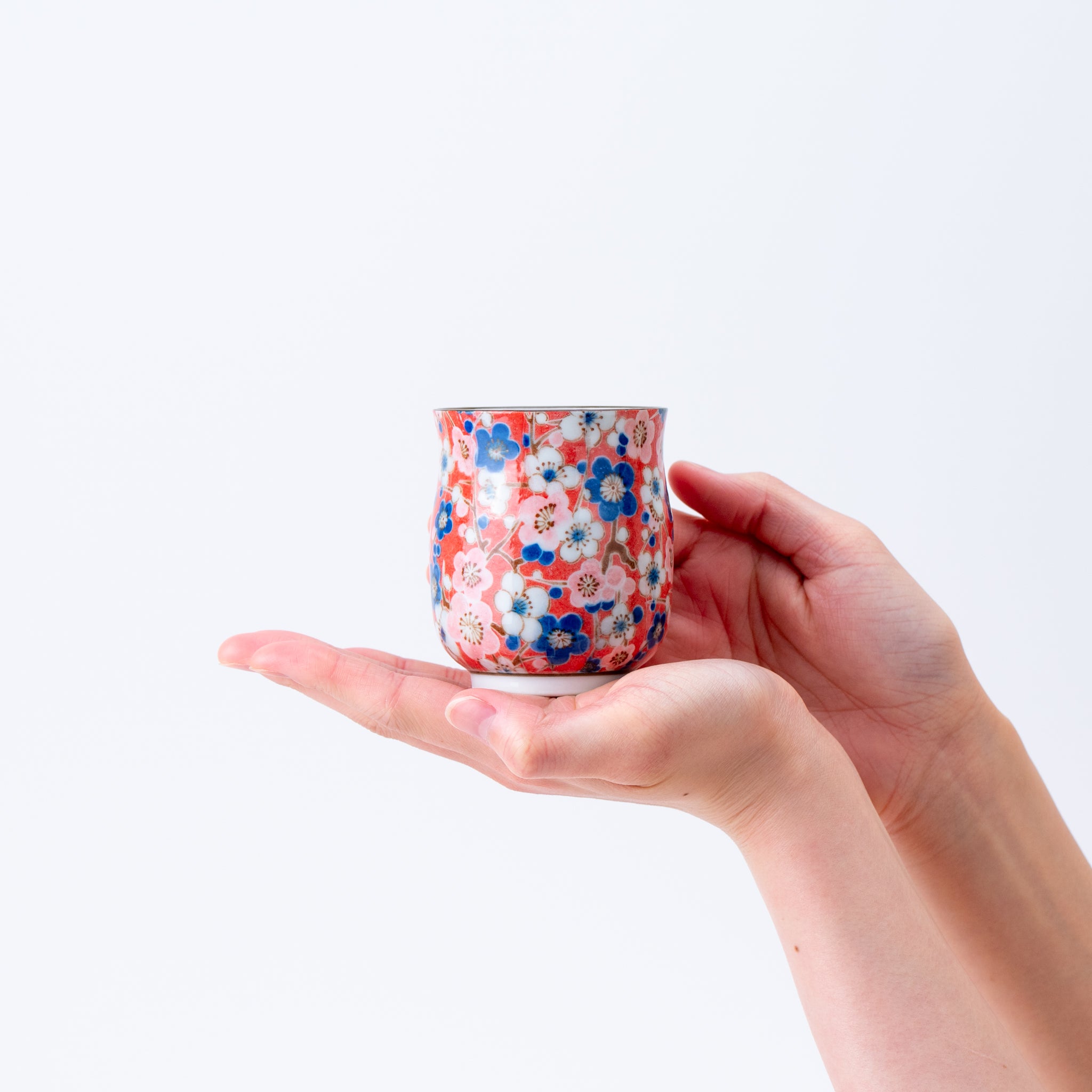 Colorful Blossom Teapot (with Tea Strainer) & Yunomi Teacup Set