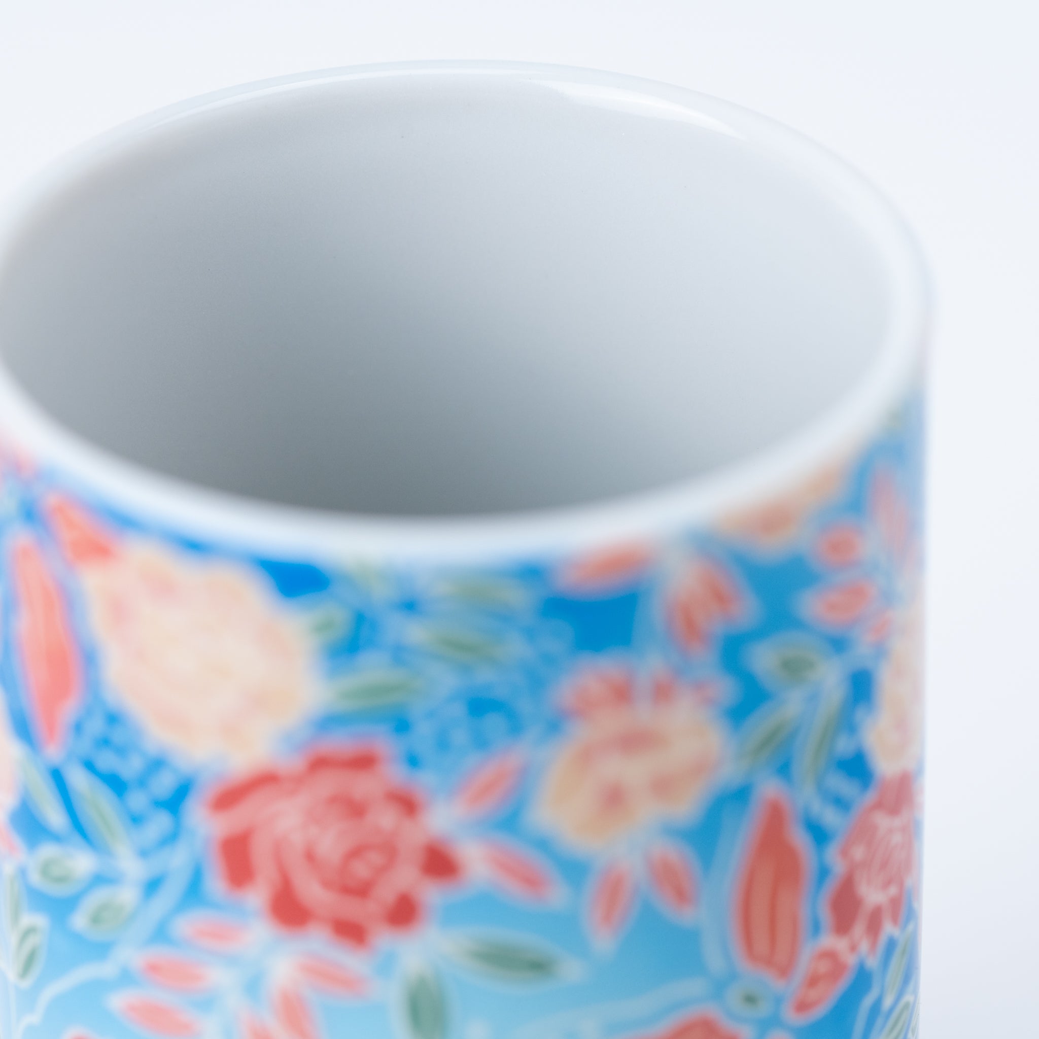 Vibrant Flowers Yunomi Teacup Set of 5