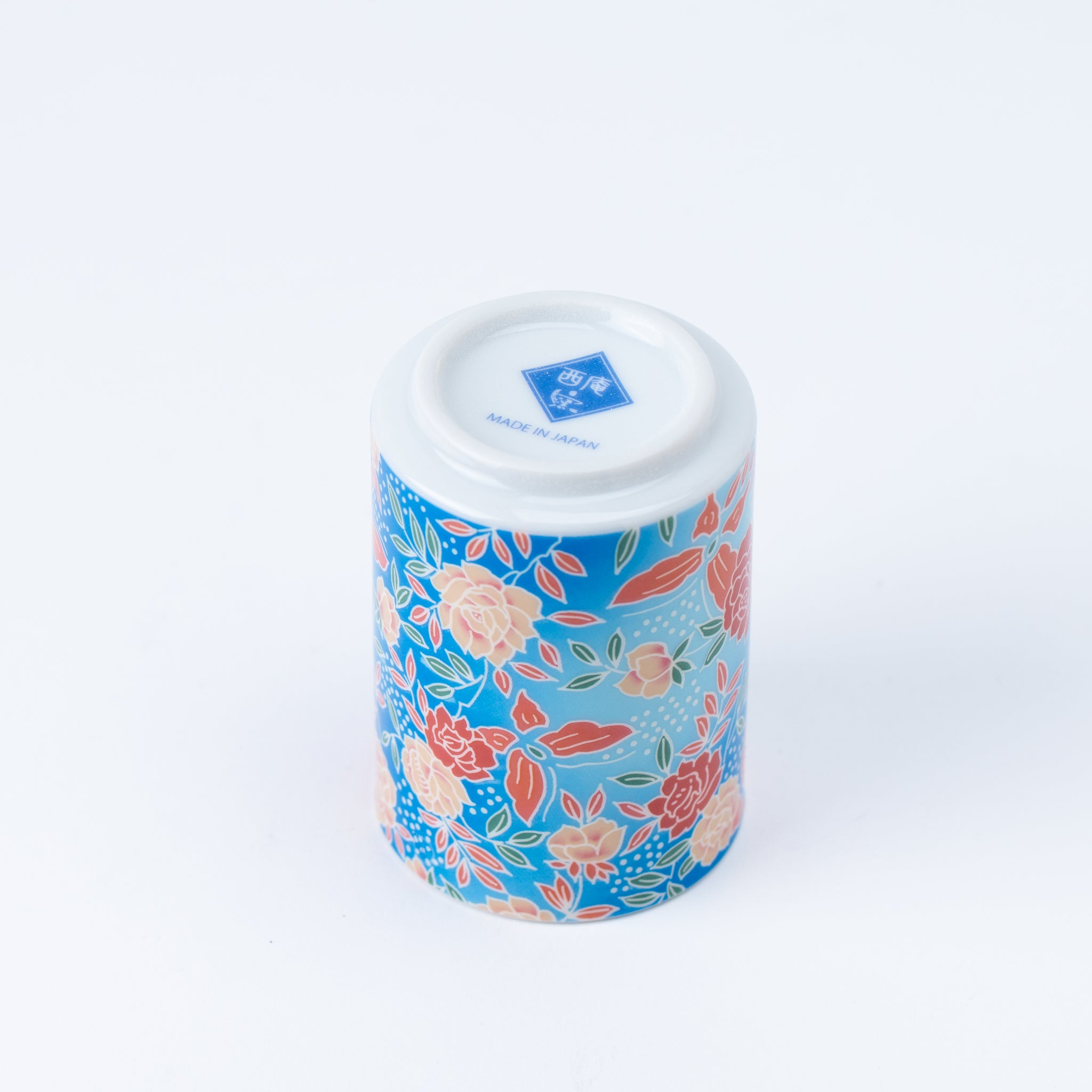 Vibrant Flowers Yunomi Teacup Set of 5