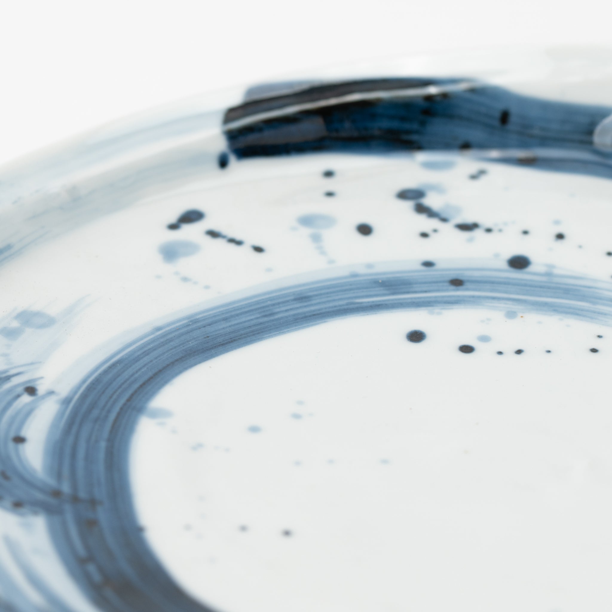 Gosu Brushstroke Irregular Shaped Plate