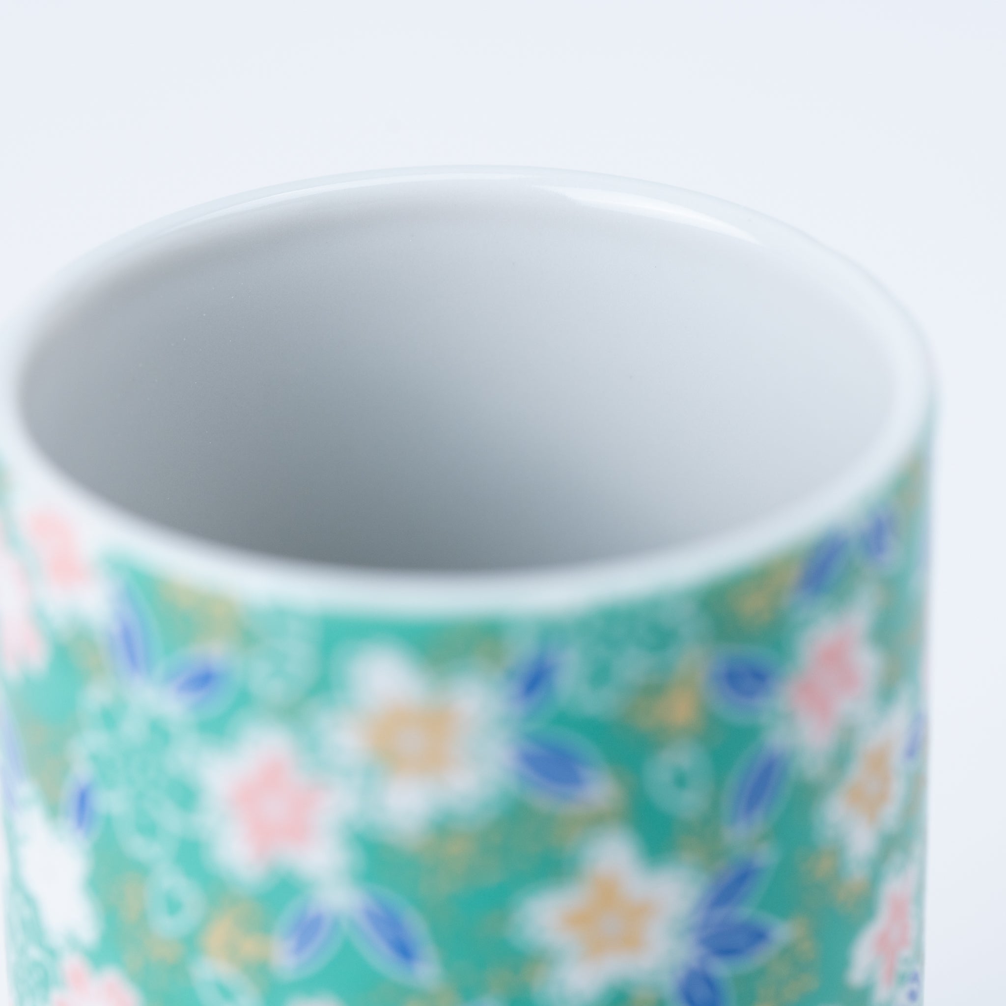 Vibrant Flowers Yunomi Teacup Set of 5