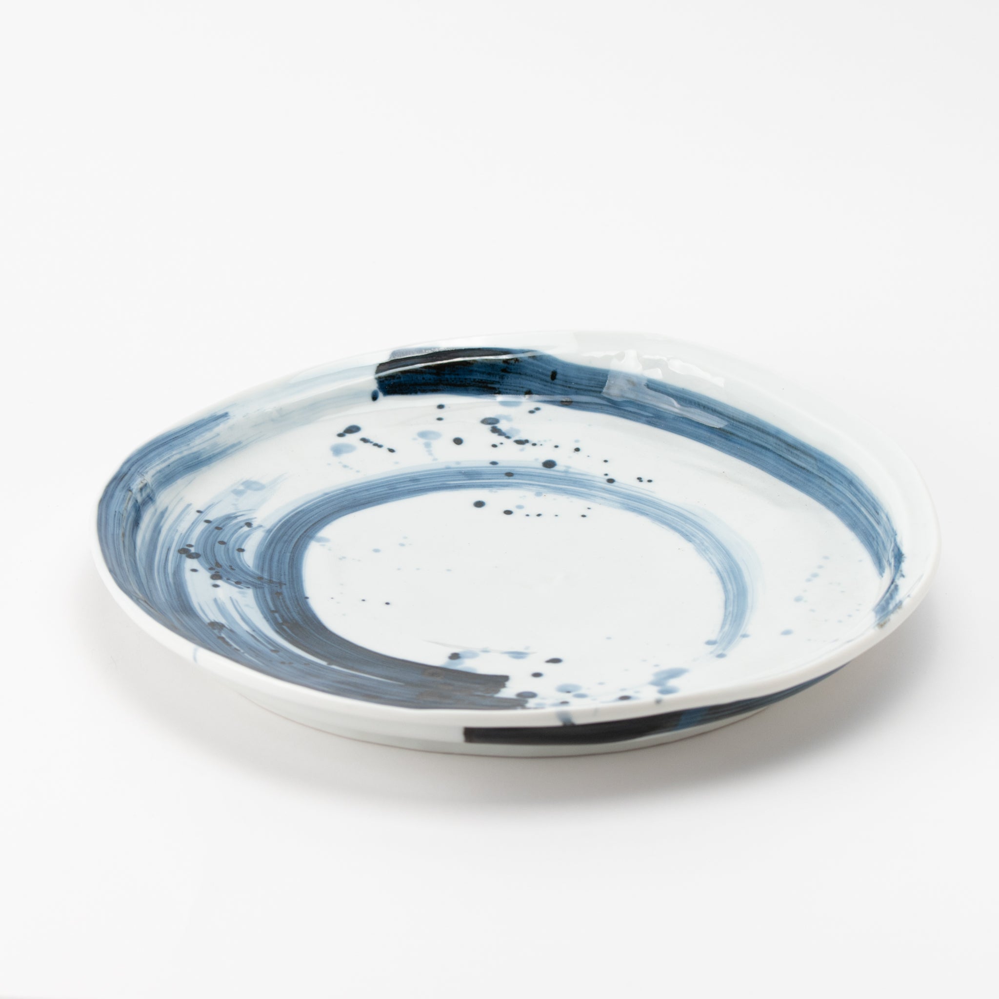 Gosu Brushstroke Irregular Shaped Plate