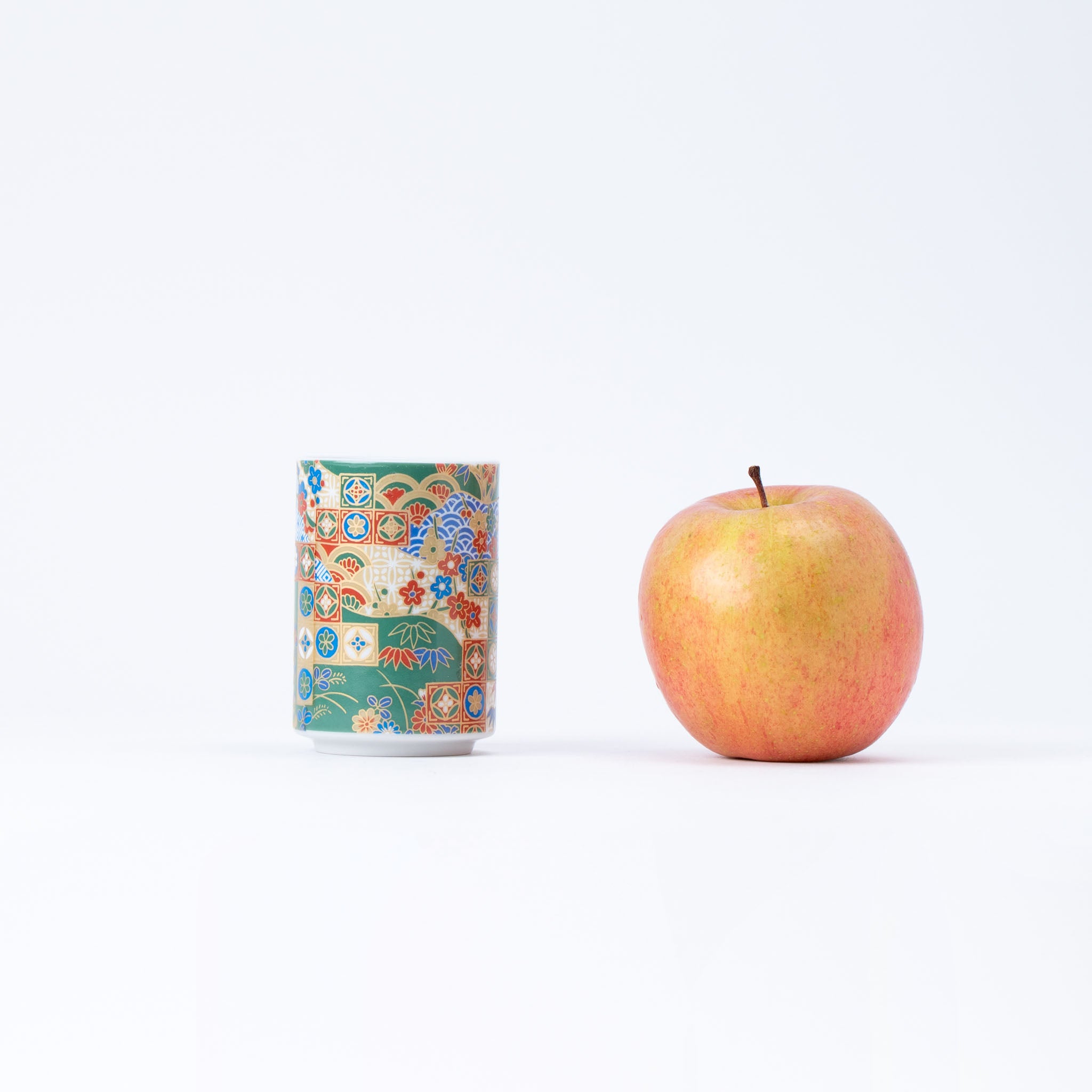 Vibrant Flowers Yunomi Teacup Set of 5