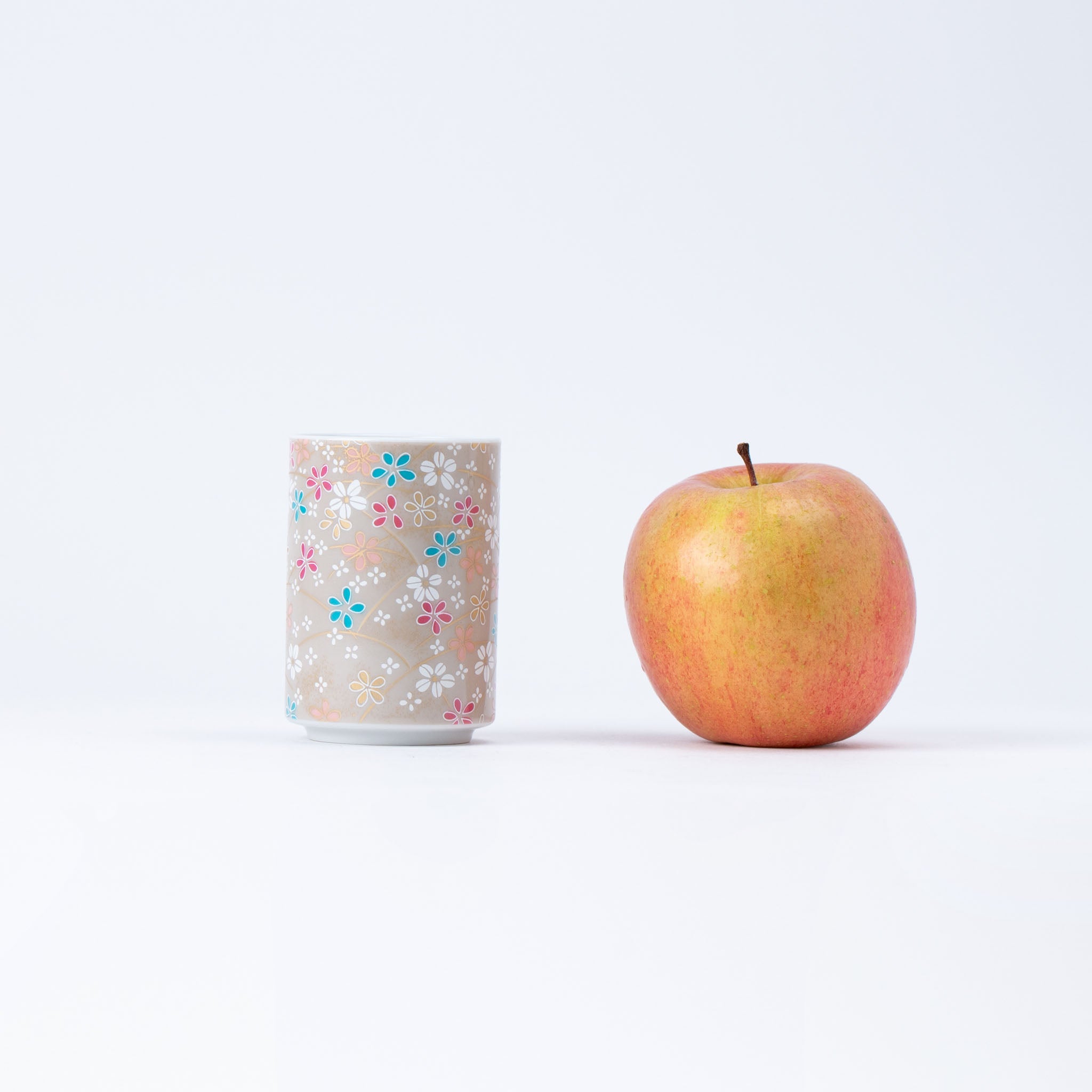 Vibrant Flowers Yunomi Teacup Set of 5