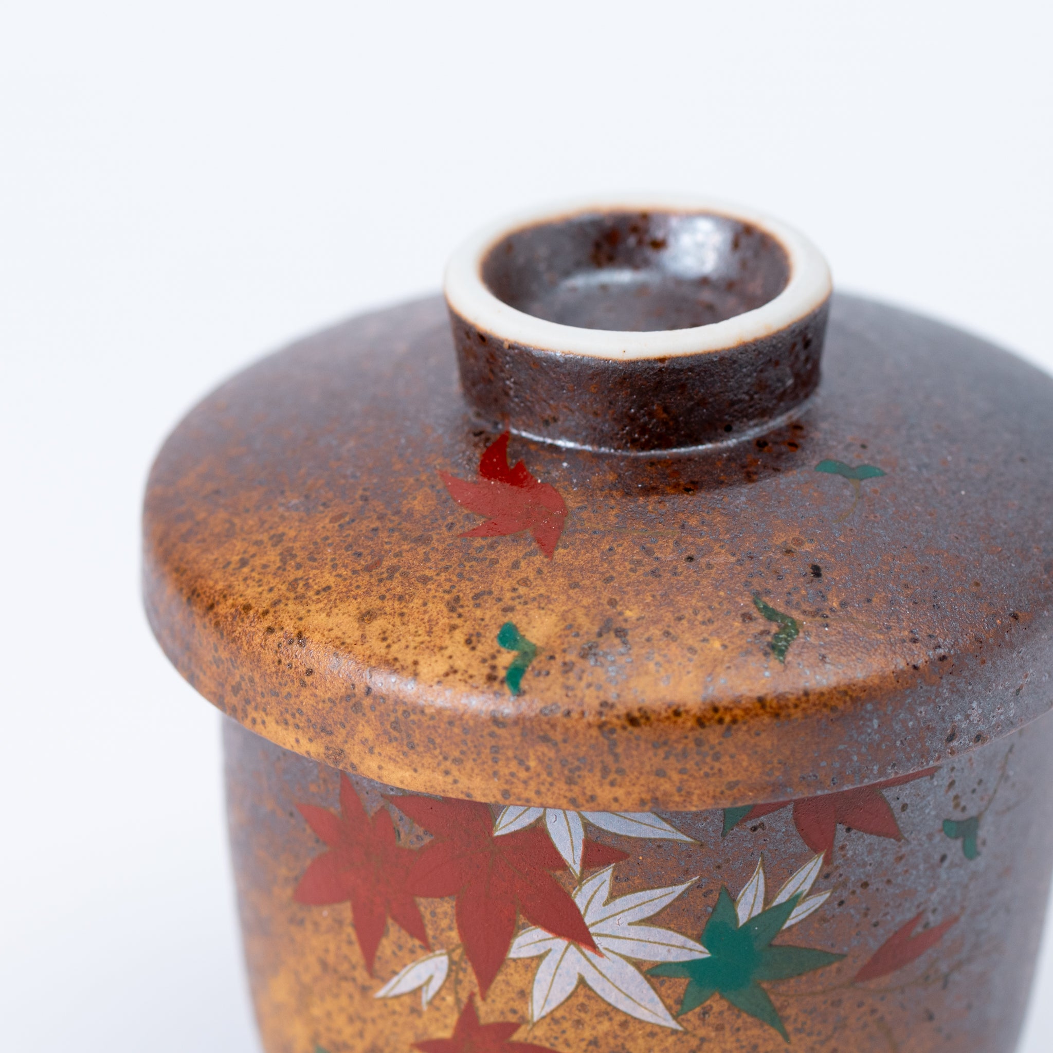 Autumn Maple Motif Chawanmushi Lidded Bowl