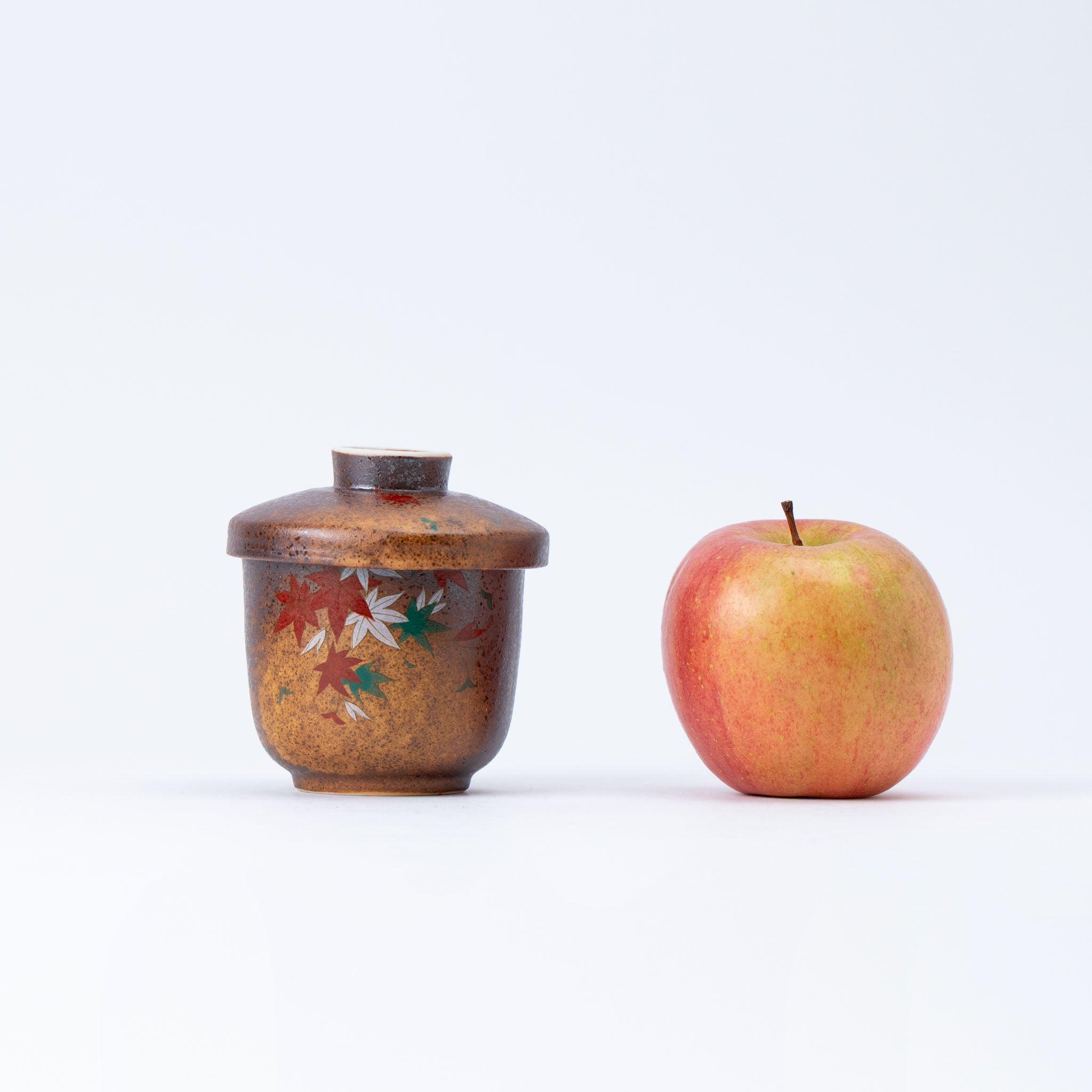 Autumn Maple Motif Chawanmushi Lidded Bowl