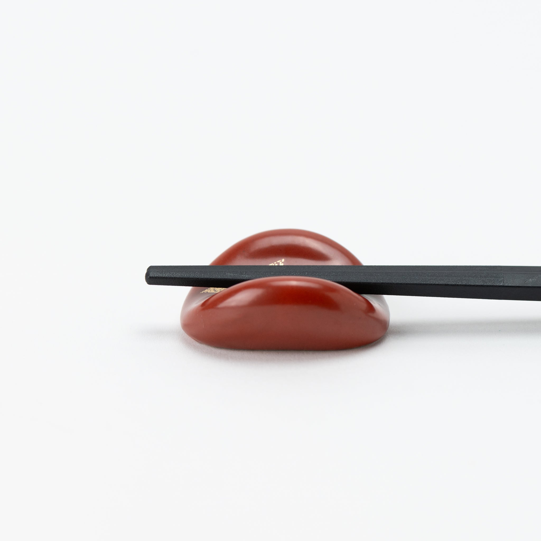 Gold Brown Matte Cocoon-Shaped Chopstick Rest
