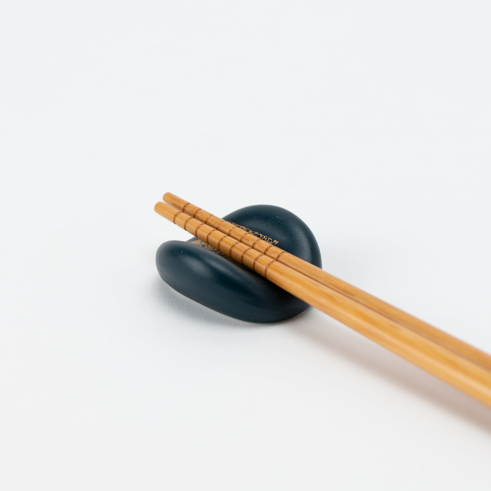Gold Navy Matte Cocoon Chopstick Rest