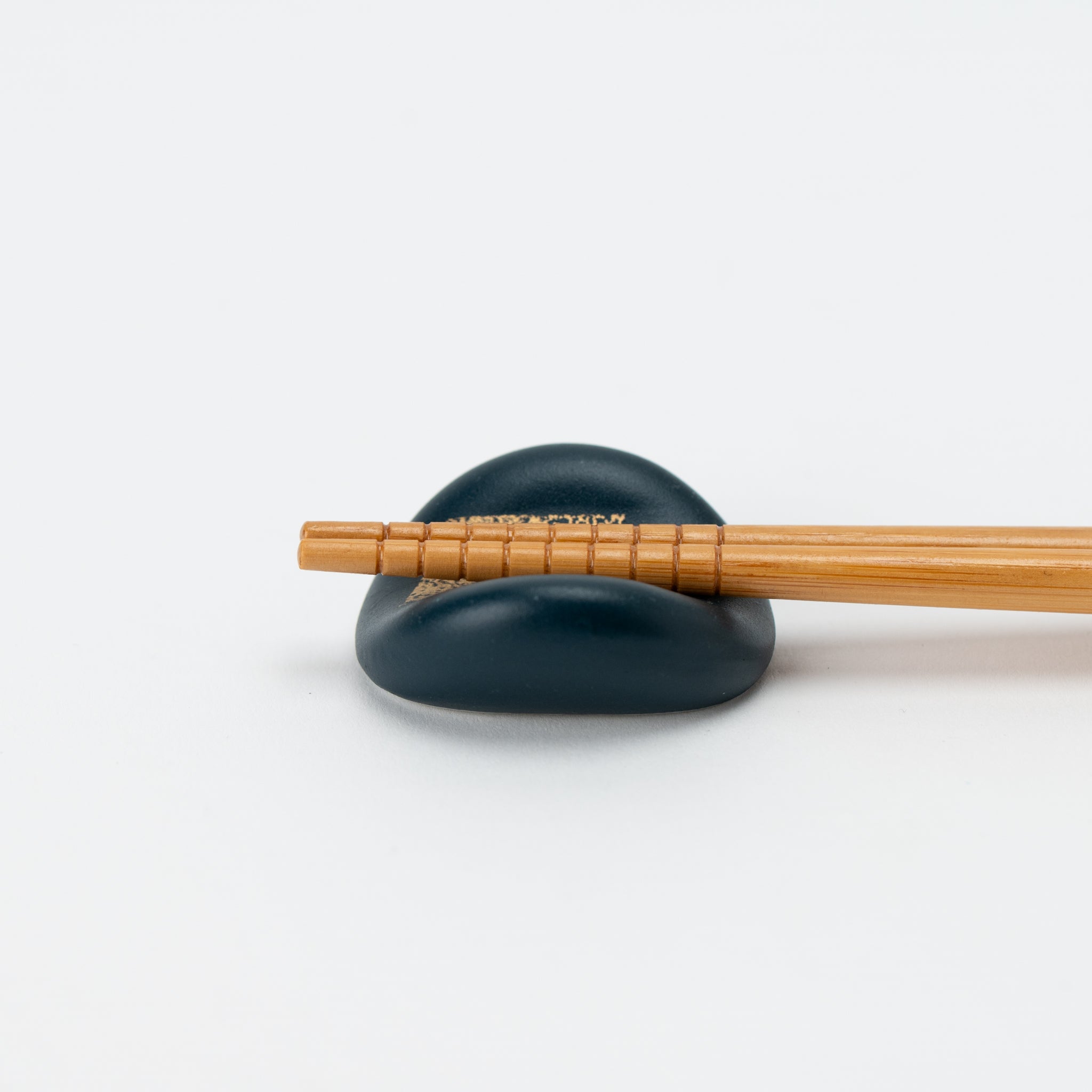 Gold Navy Matte Cocoon Chopstick Rest