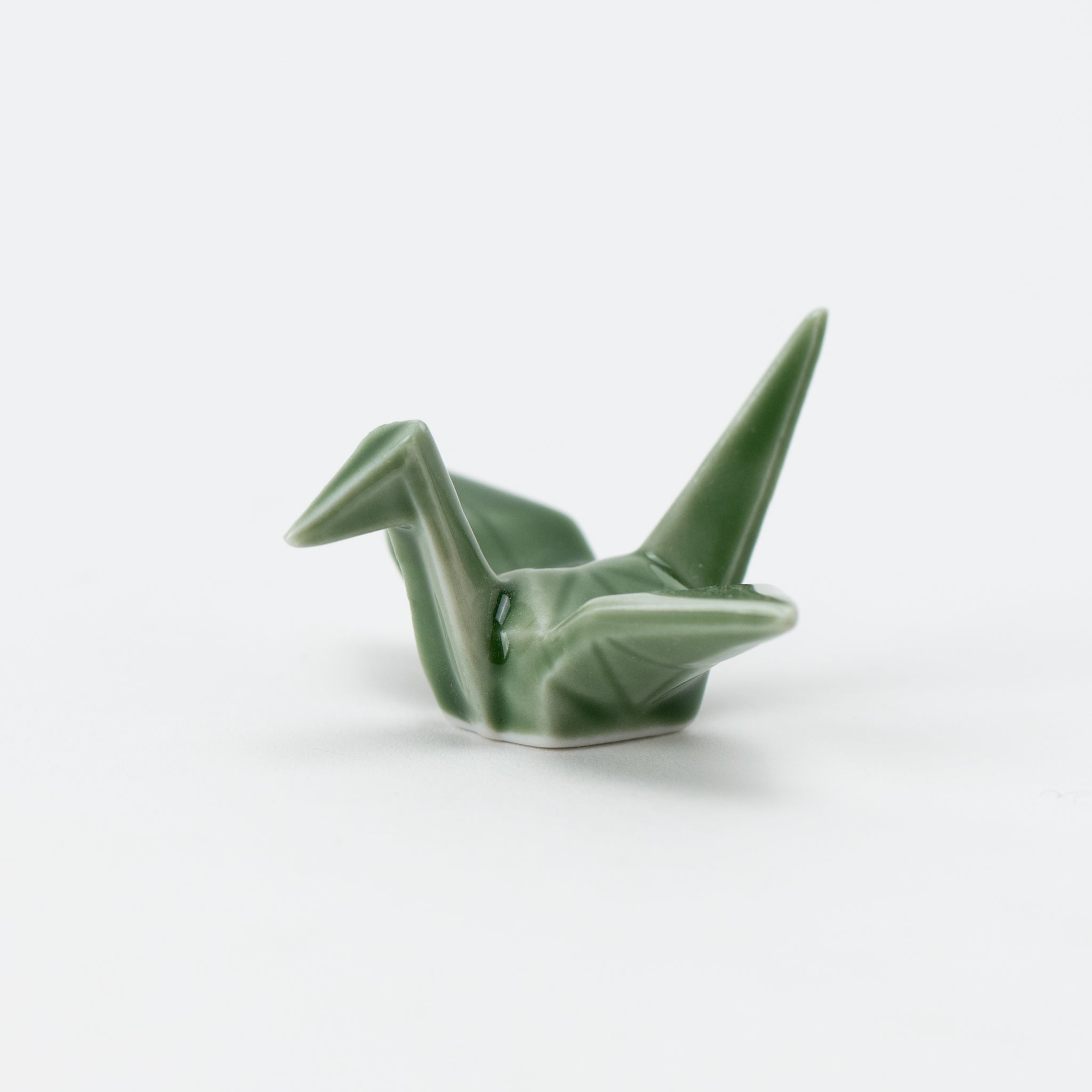Origami Crane Light Green Chopstick Rest