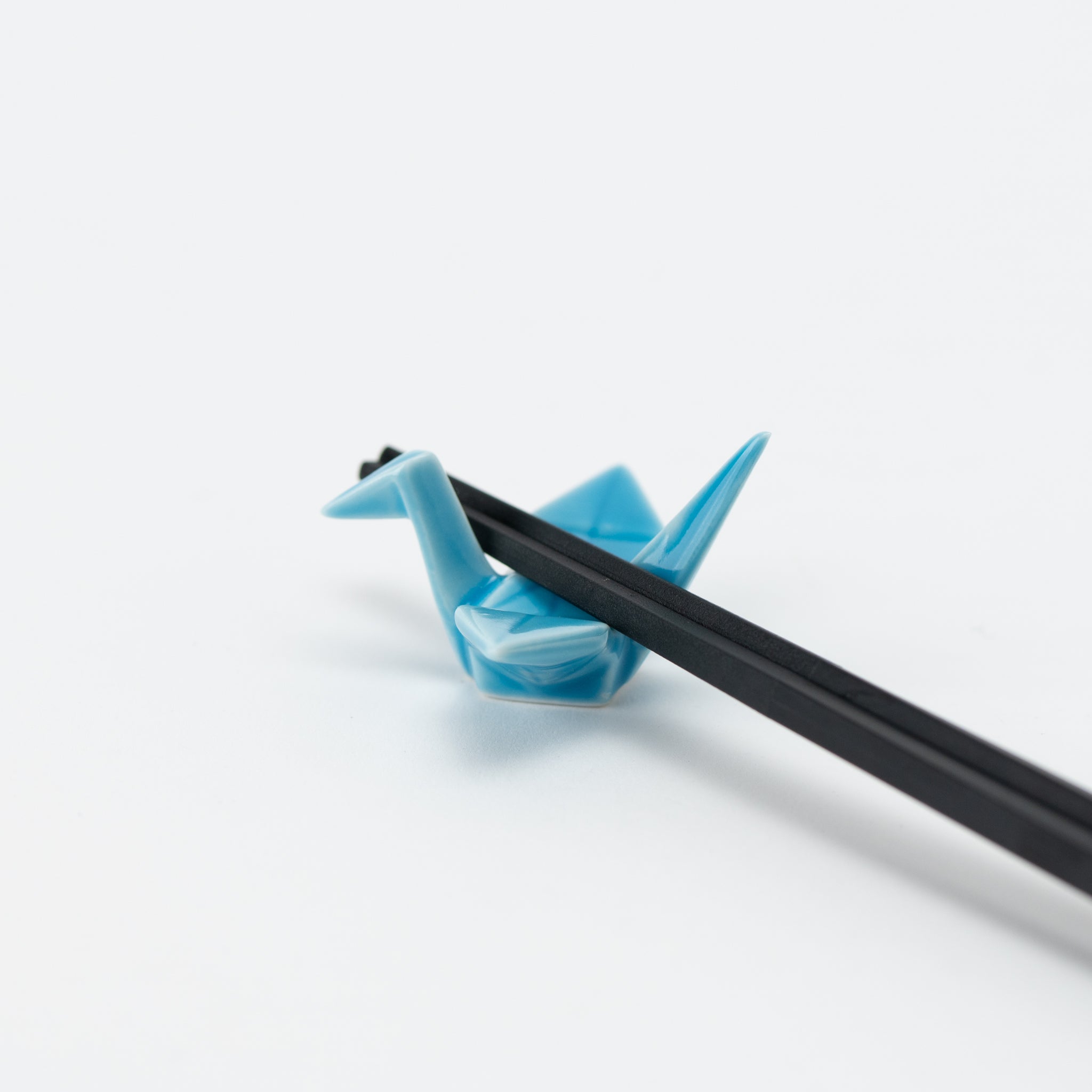 Origami Crane Light Blue Chopstick Rest
