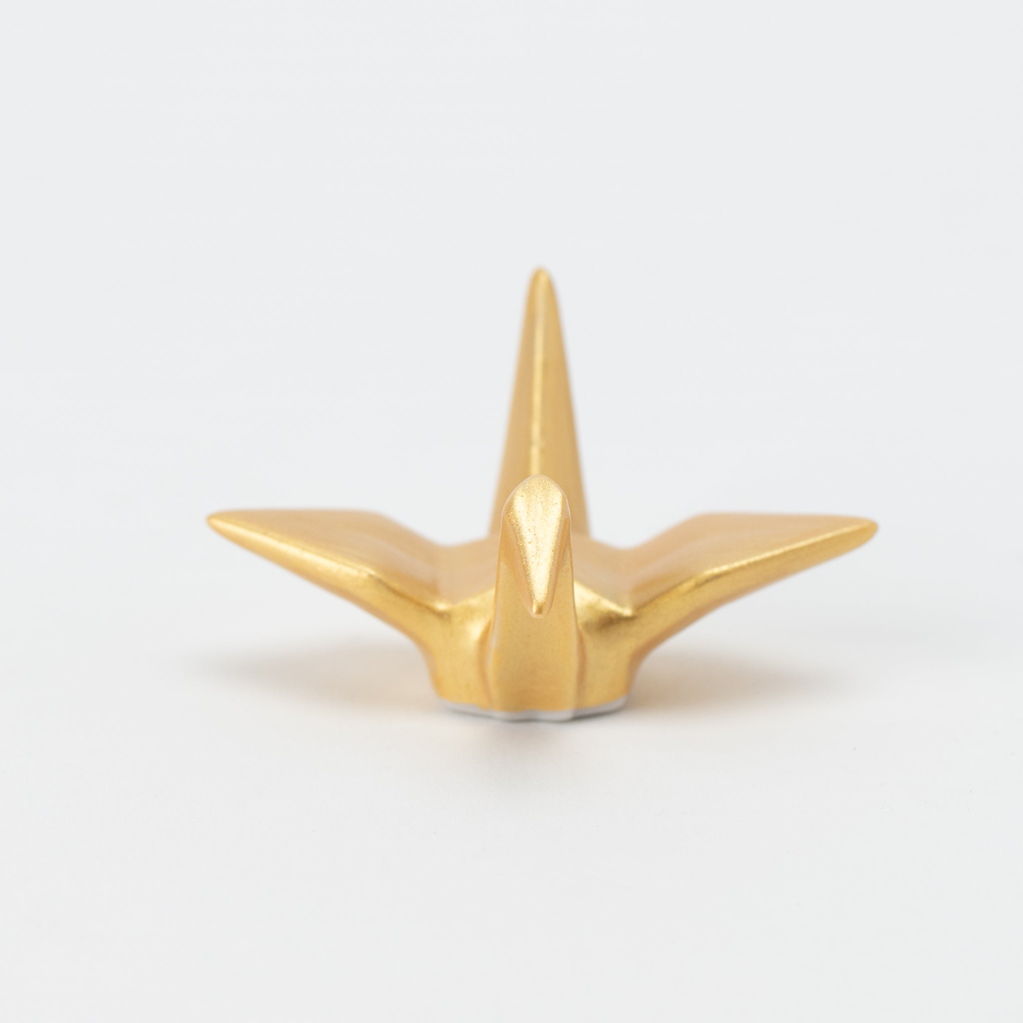 Origami Crane Gold White Chopstick Rest