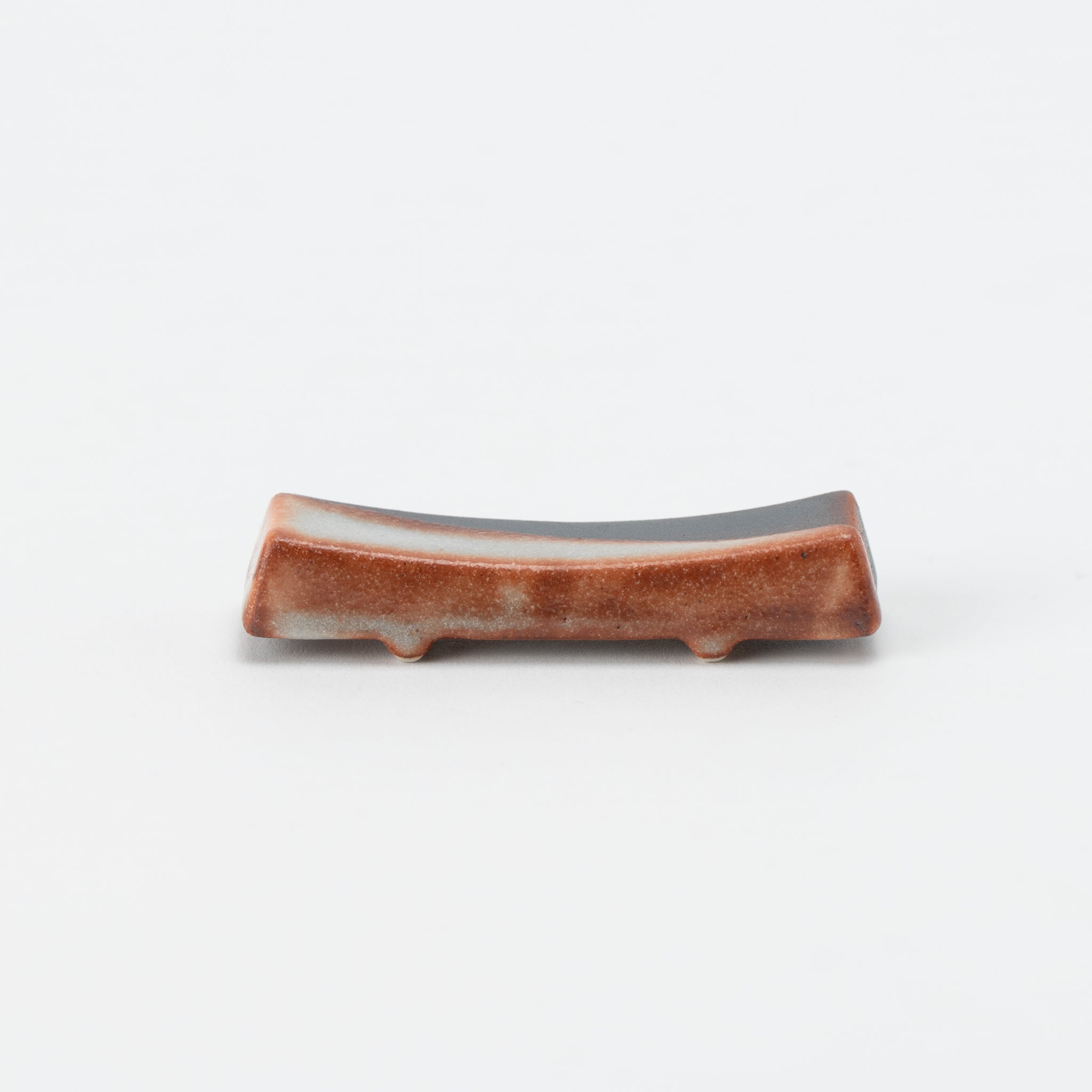 Shino Glaze Wood Chopstick Rest