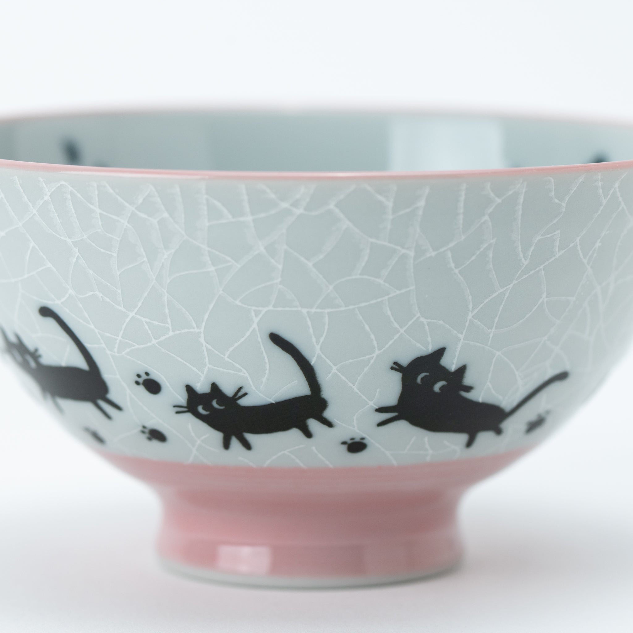 Strolling Cat Medium Rice Bowl