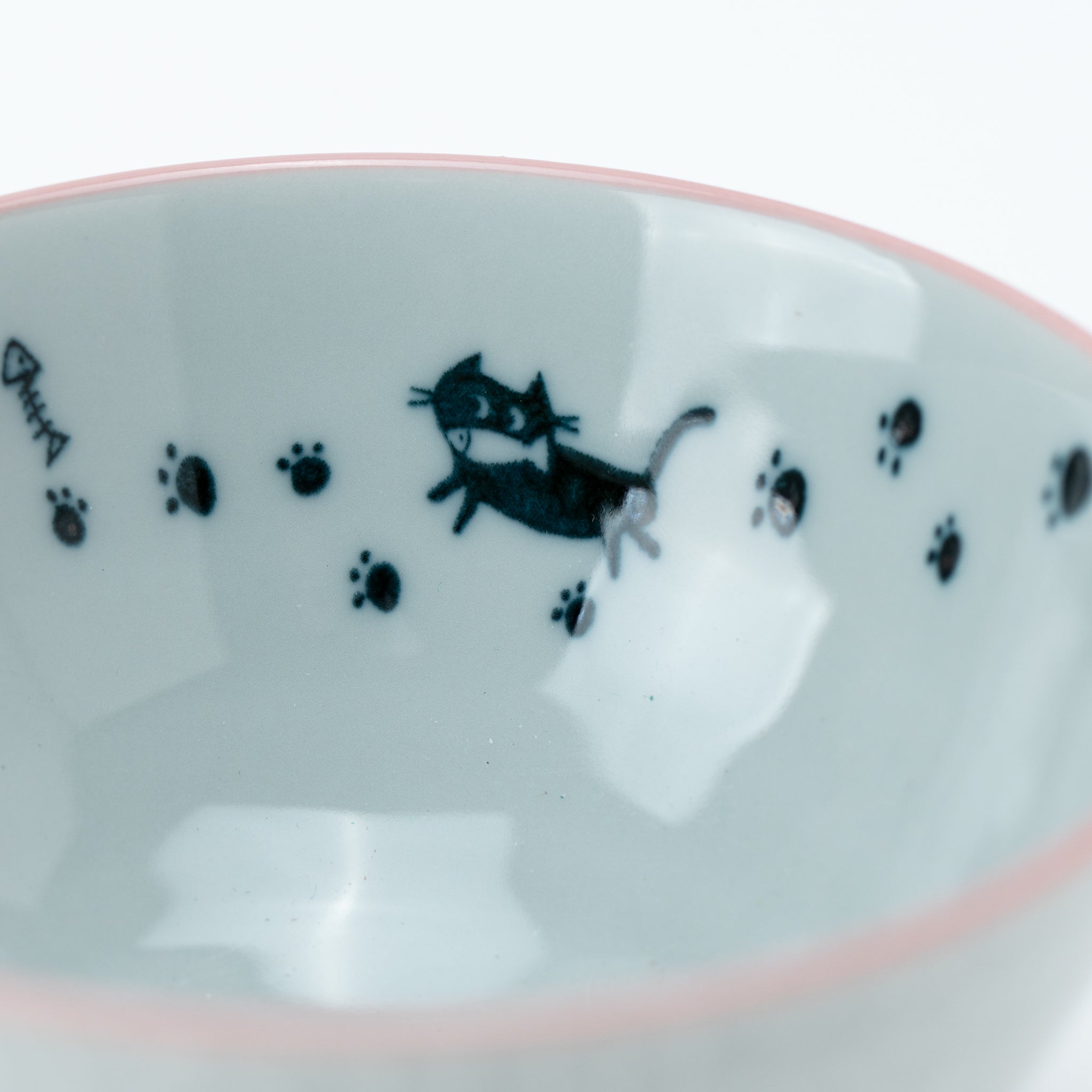 Strolling Cat Medium Rice Bowl