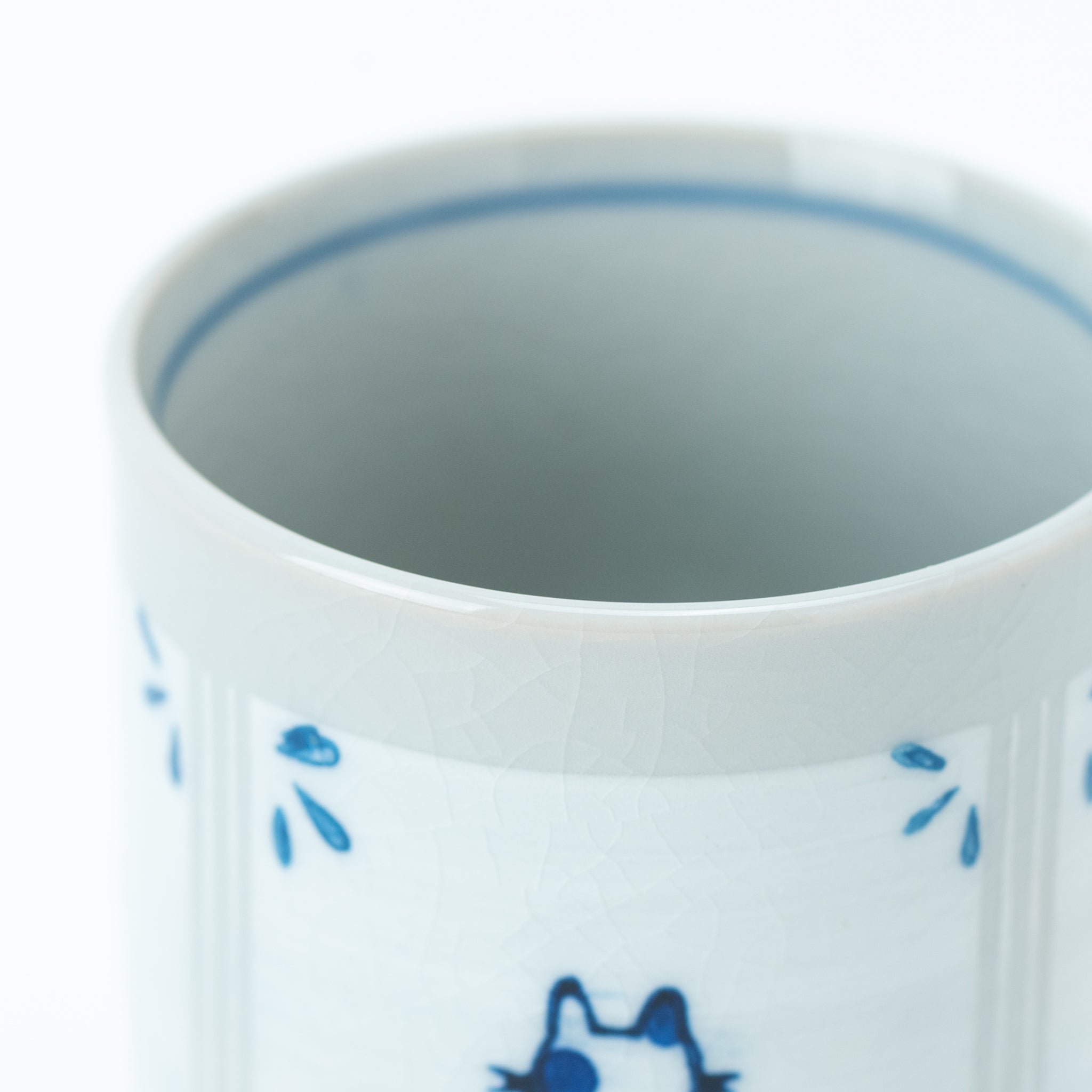 Blue Cat's Back Yunomi Teacup