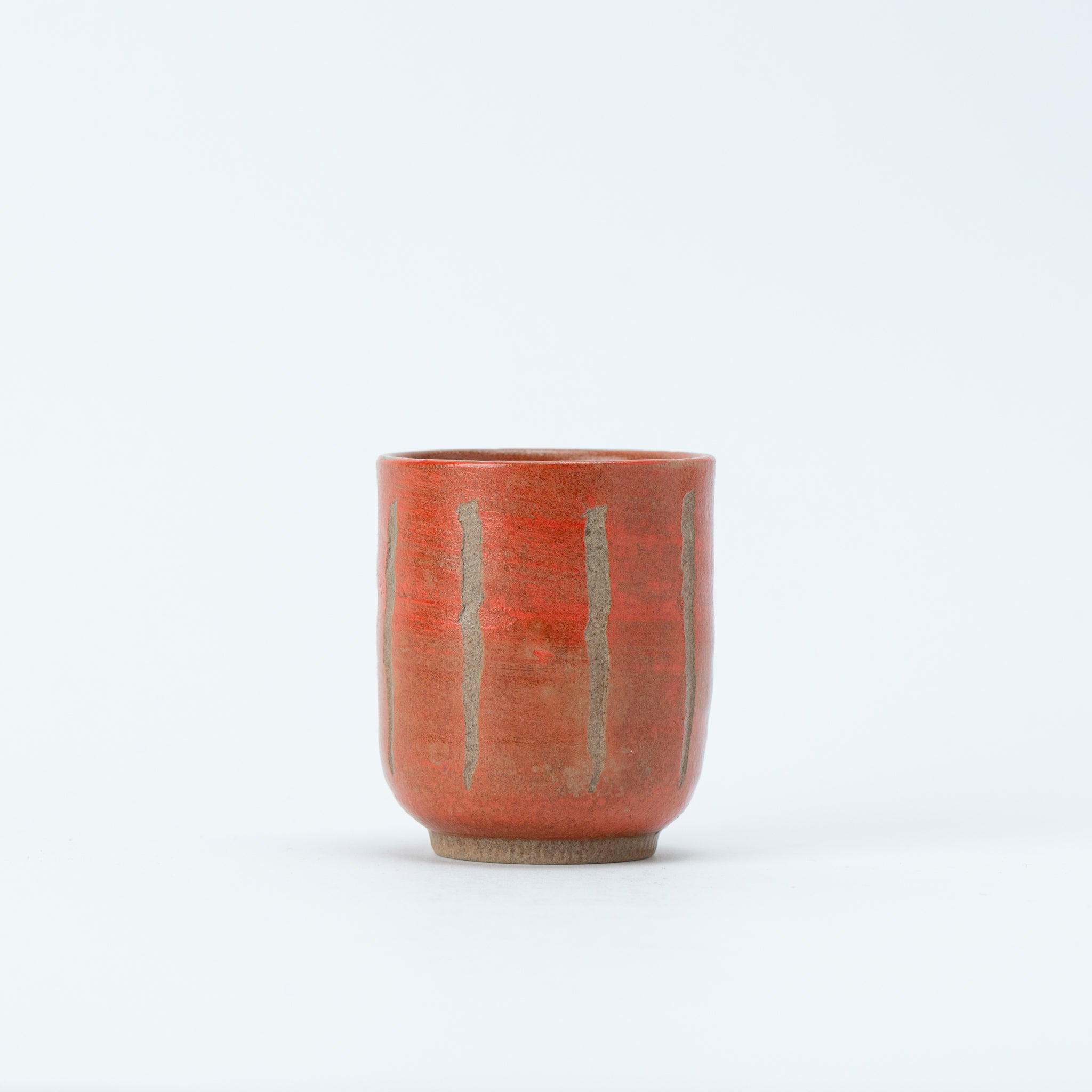 Red Tokusa Yunomi Teacup