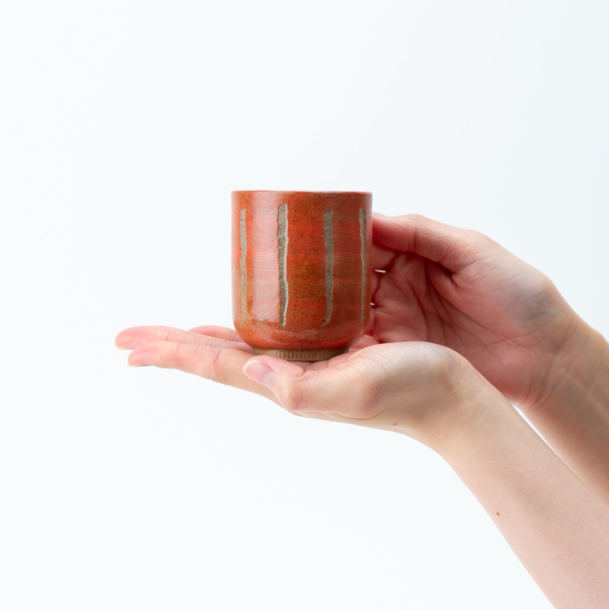 Red Tokusa Yunomi Teacup