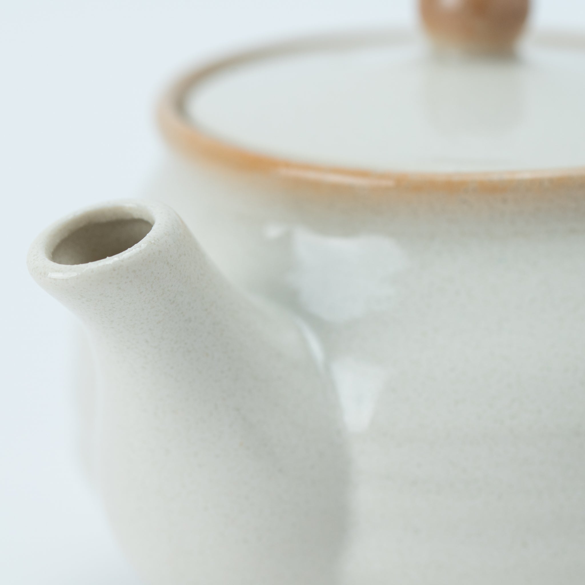 Kohiki Rokubei Teapot (with Tea Strainer)