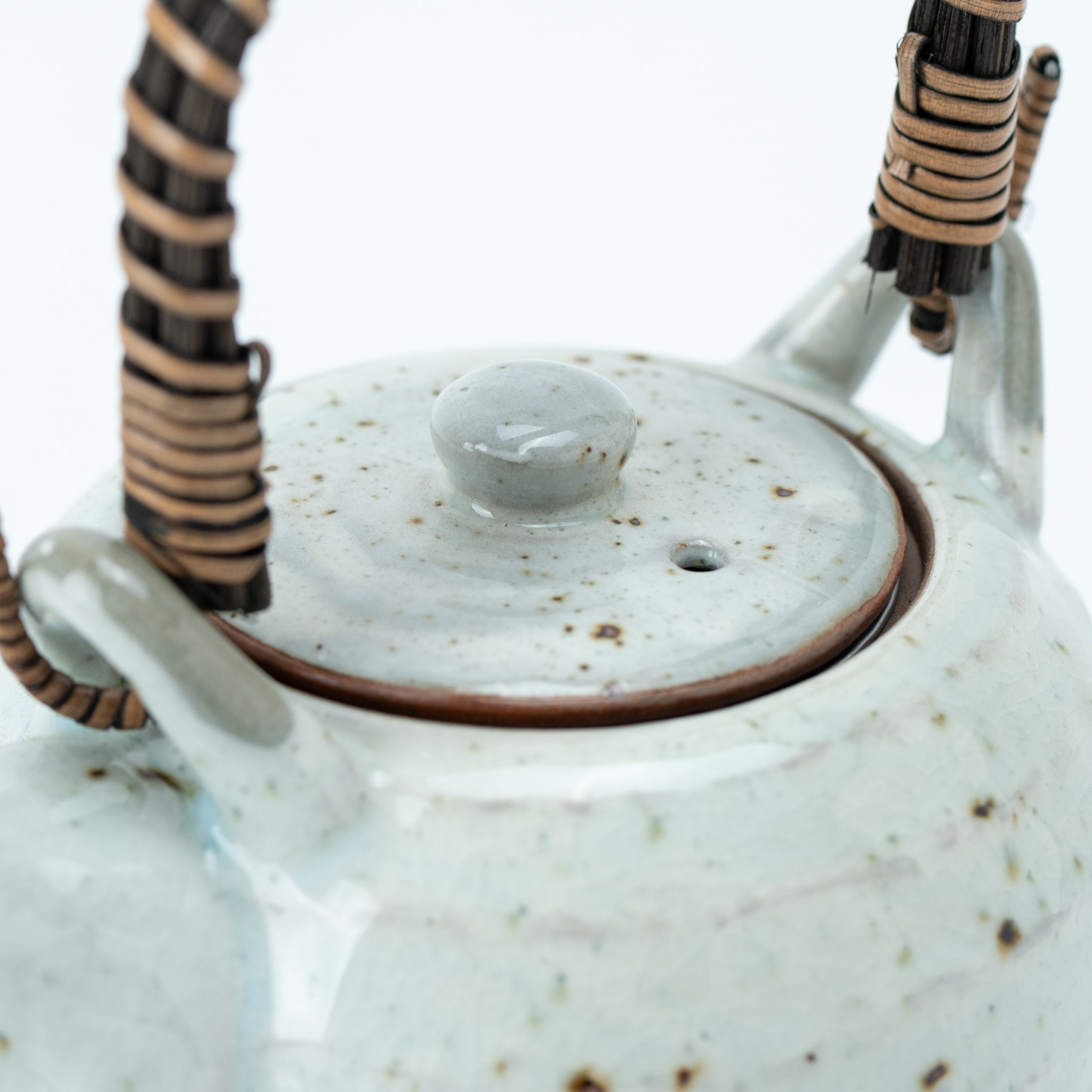 Kohiki Seiji Glaze Dobin Teapot (with Tea Strainer)