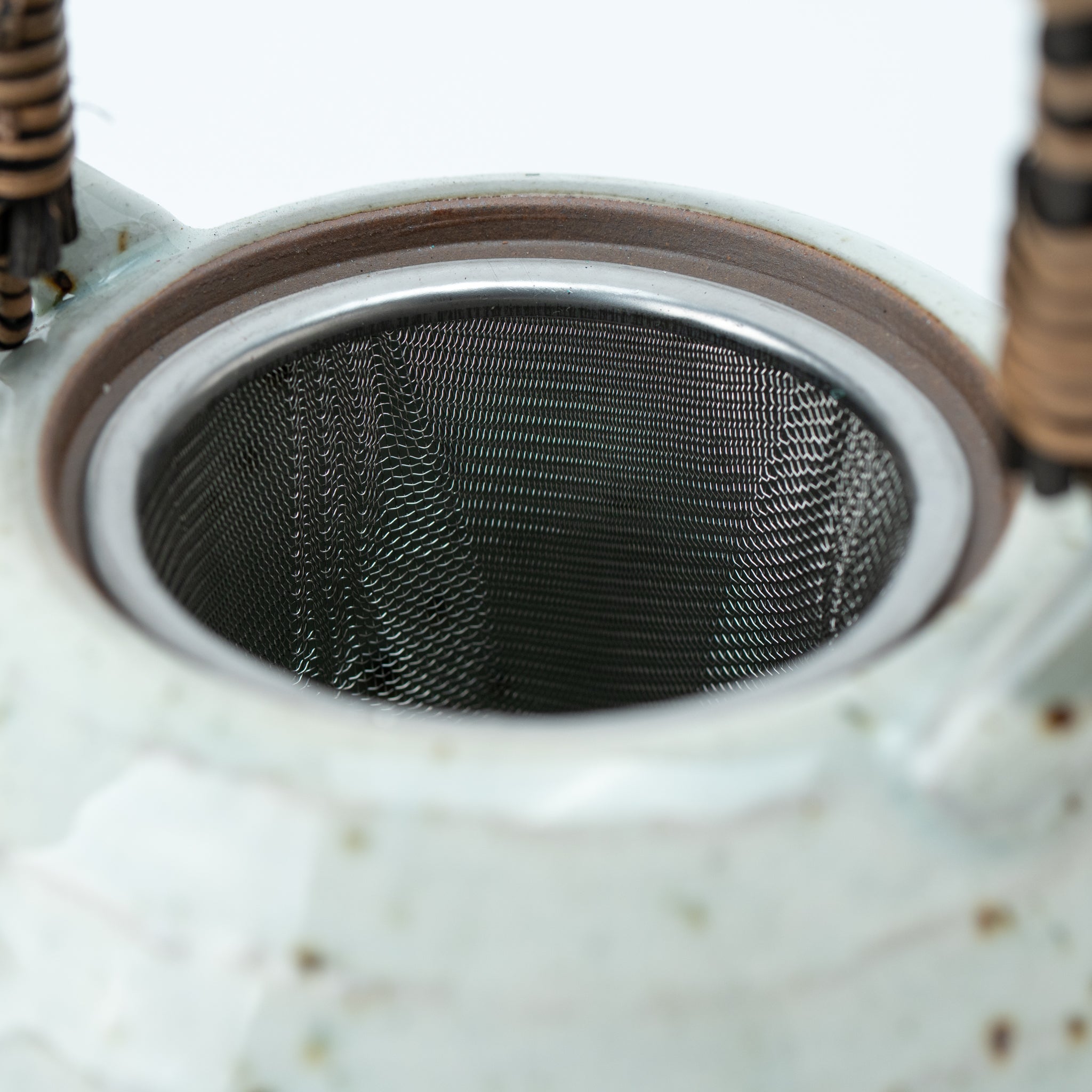 Kohiki Seiji Glaze Dobin Teapot (with Tea Strainer)