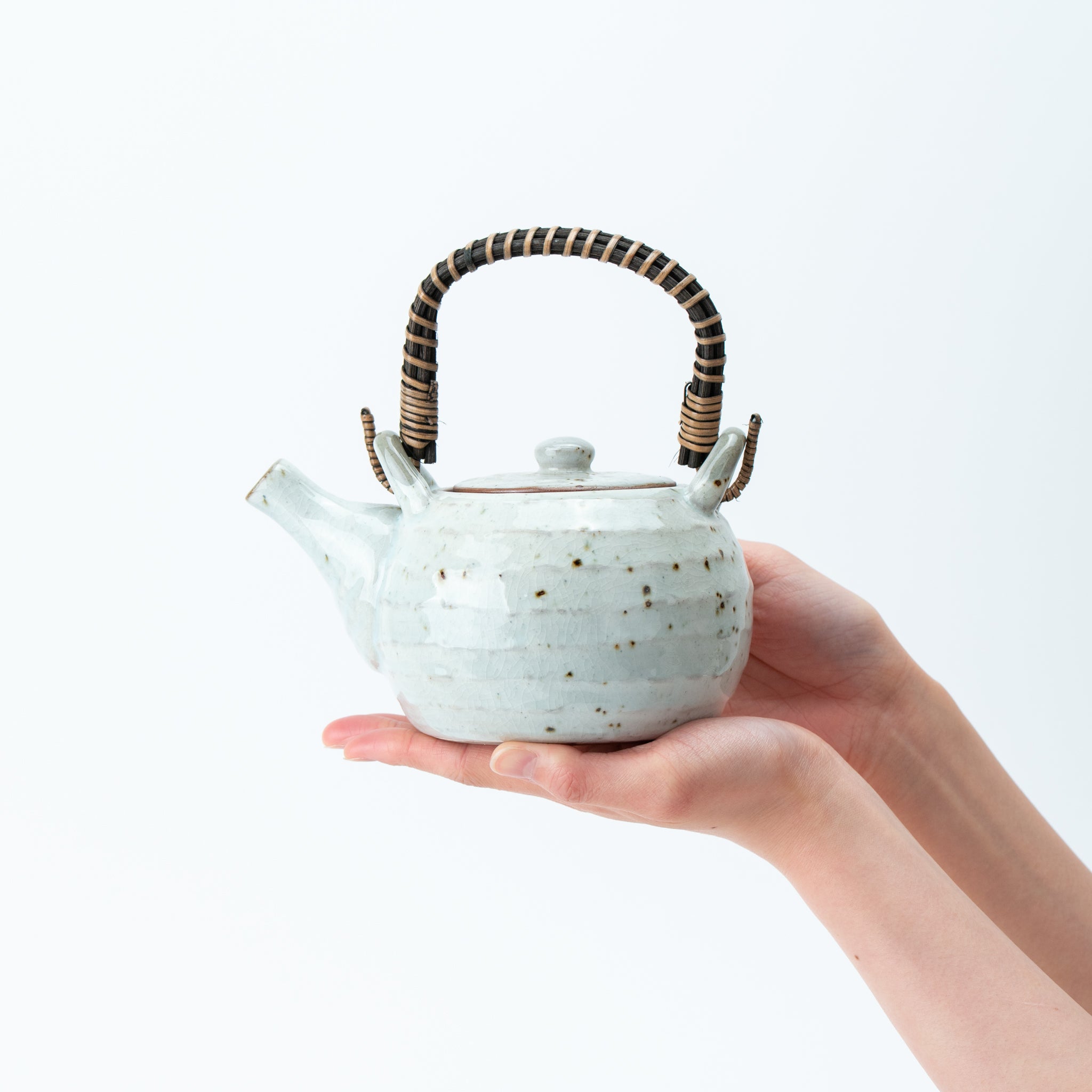 Kohiki Seiji Glaze Dobin Teapot (with Tea Strainer)