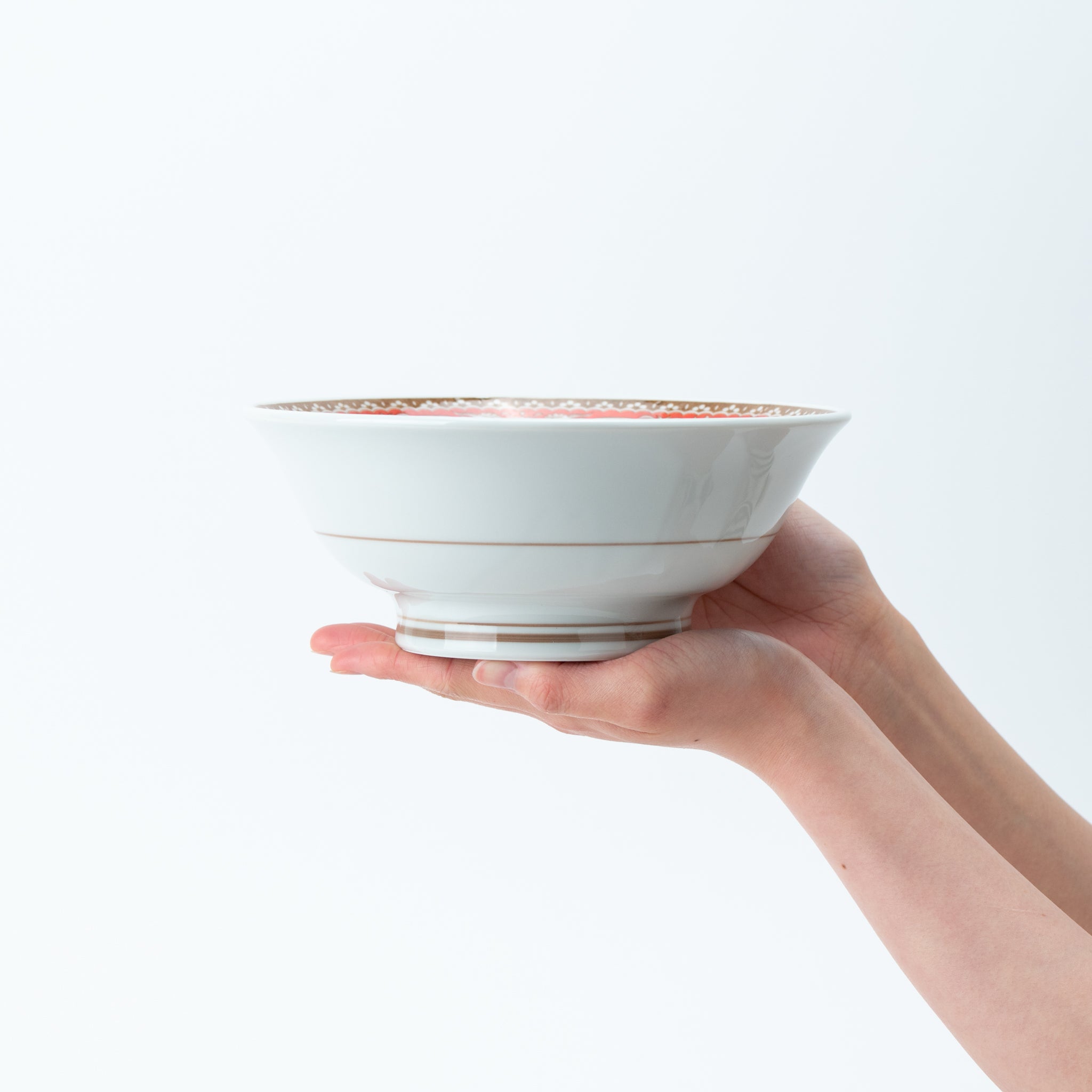 Red Pheonix In-Glaze Ramen Bowl