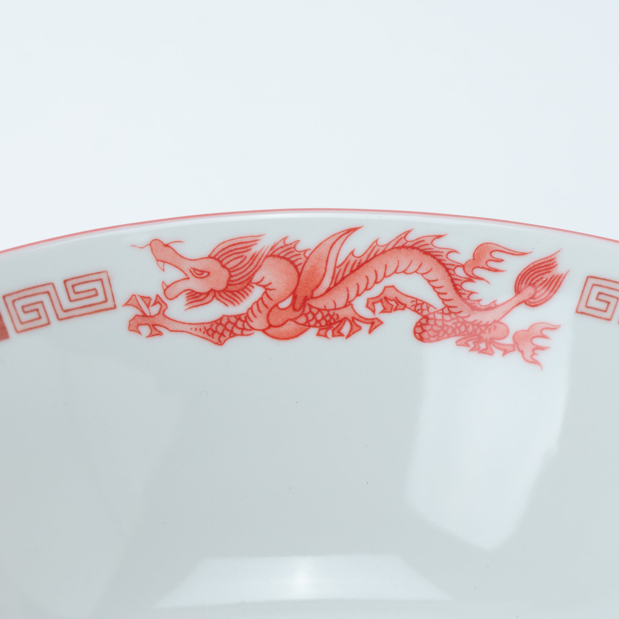 Red Dragon Straight Sided Ramen Bowl