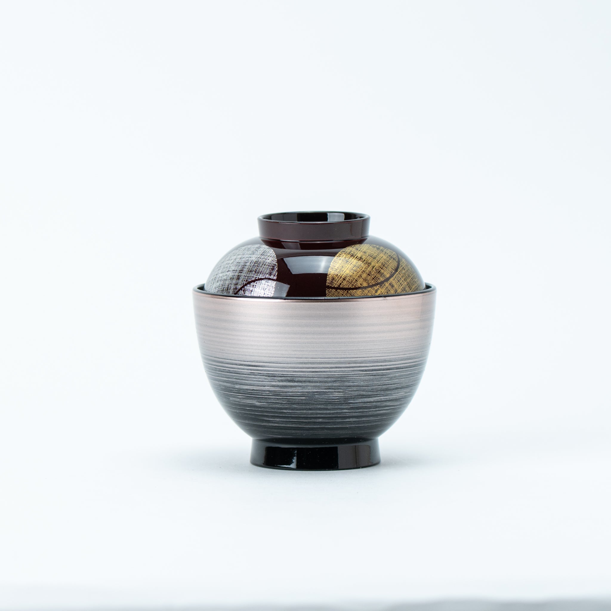 Silver Gold Kasumi Base Soup Bowl