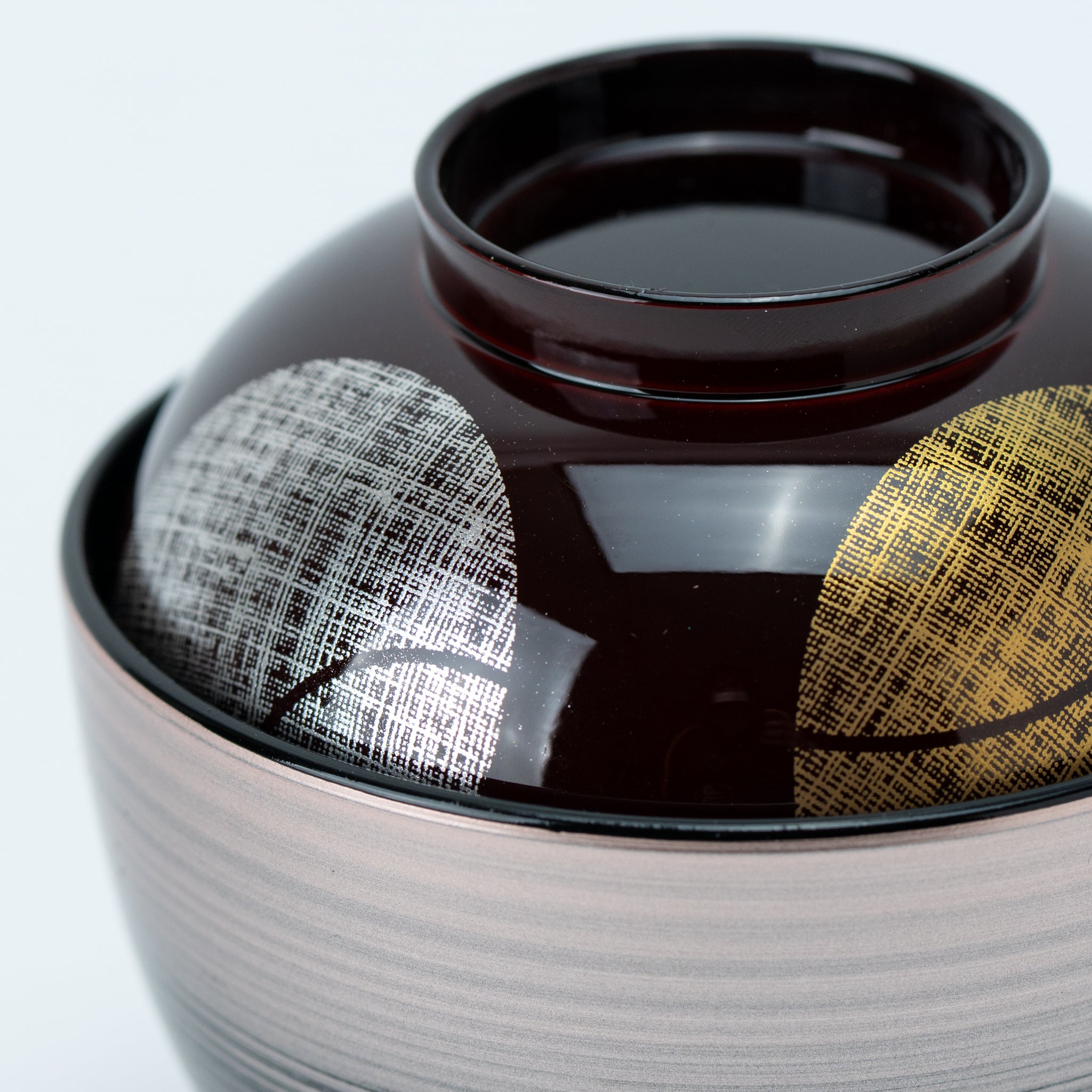 Silver Gold Kasumi Base Soup Bowl