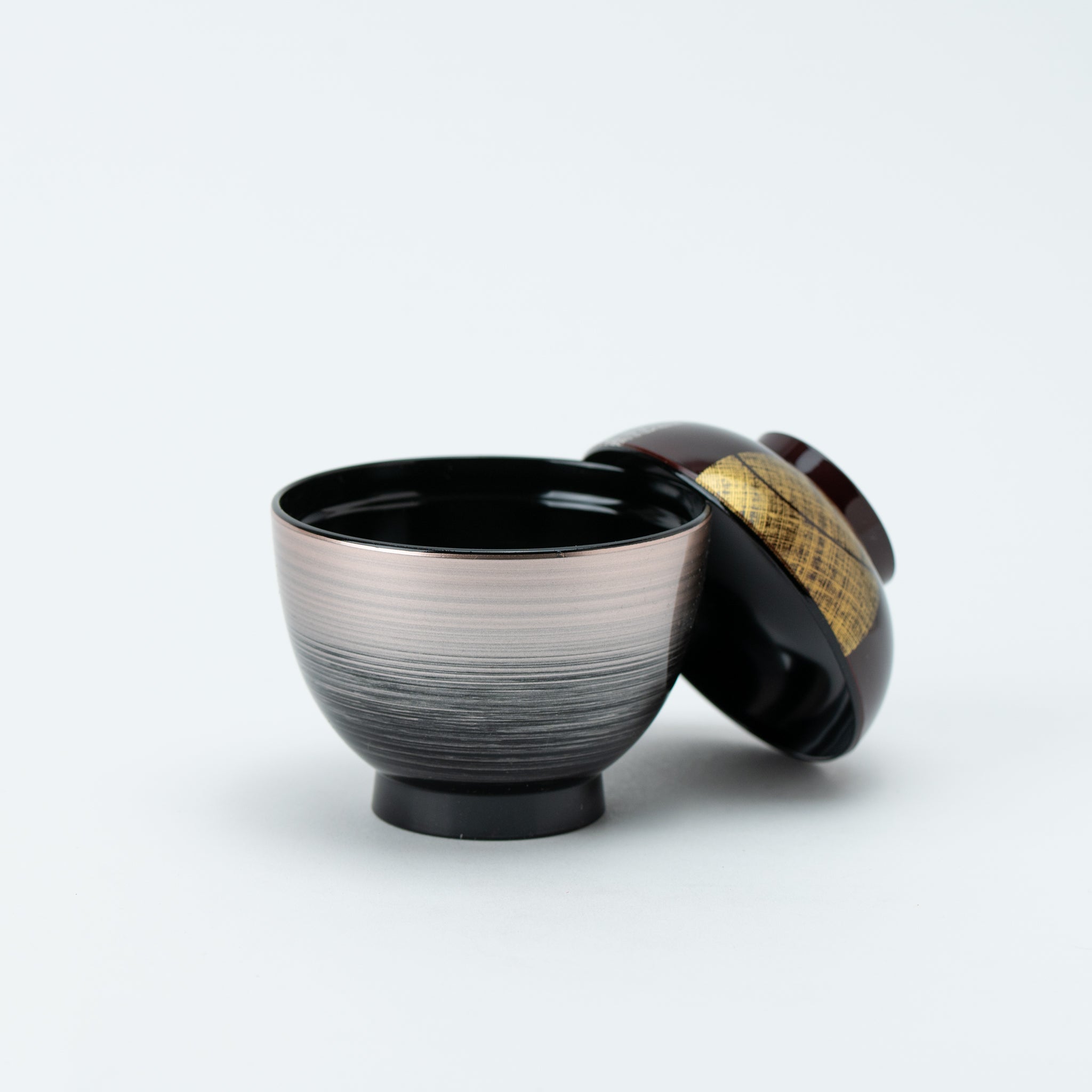 Silver Gold Kasumi Base Soup Bowl
