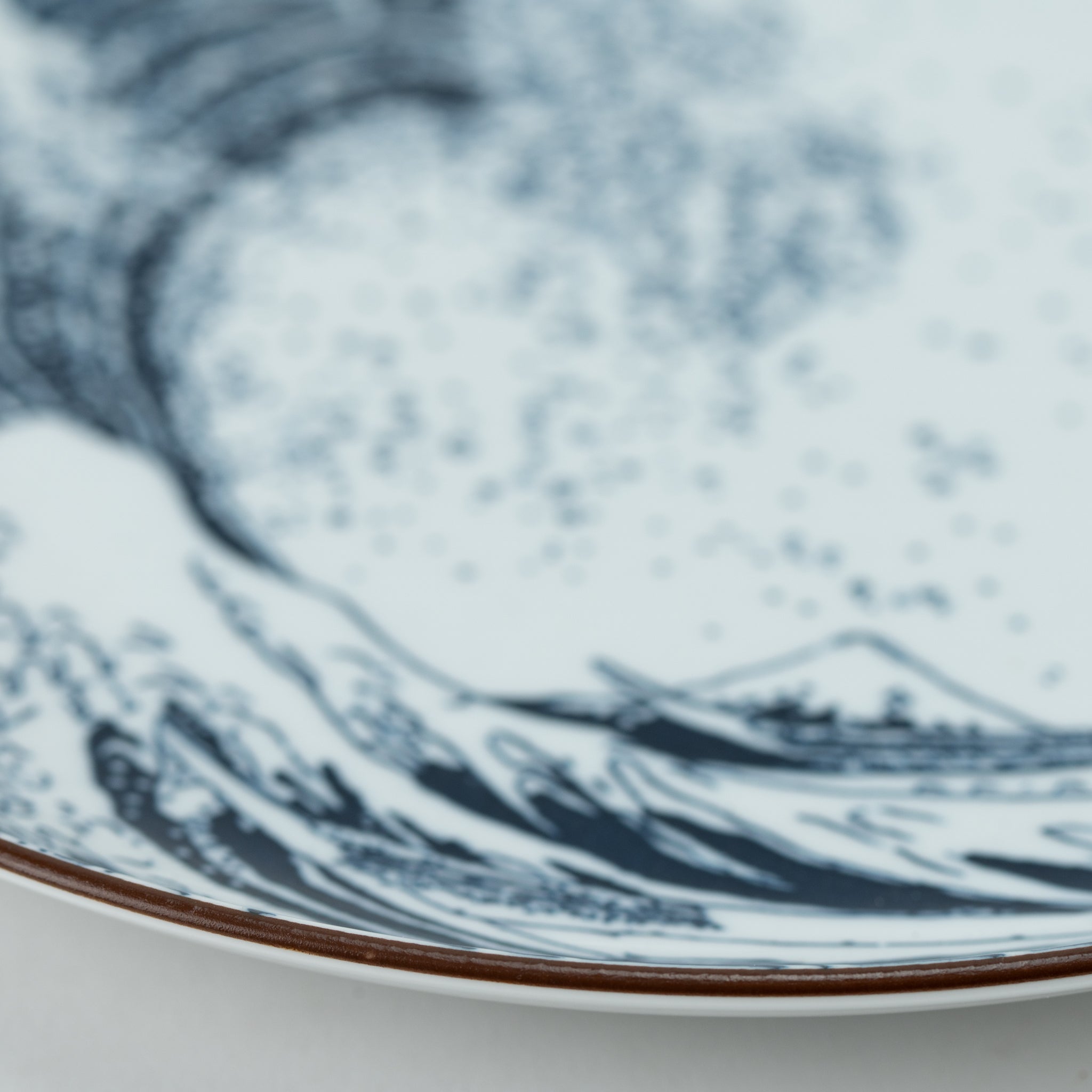 Hokusai Fuji Round Plate