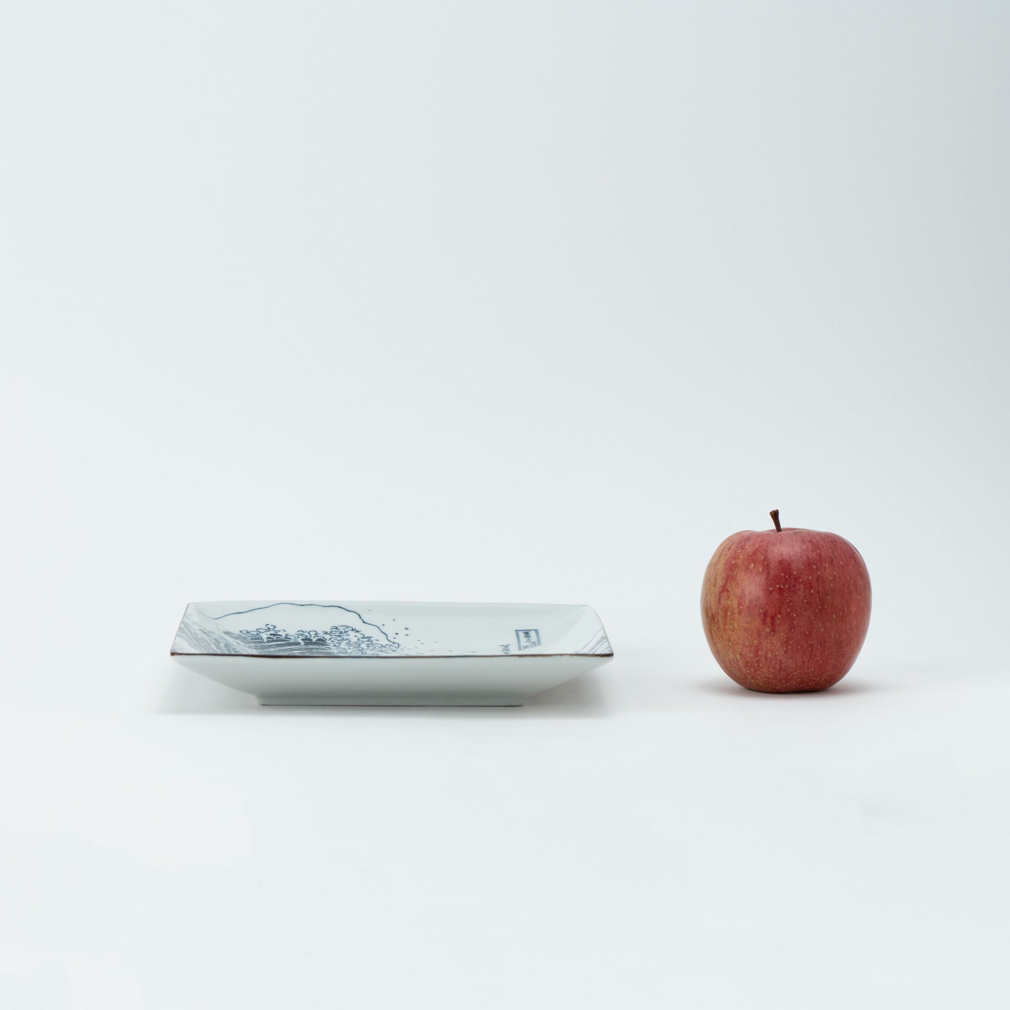 Hokusai Fuji Square Plate