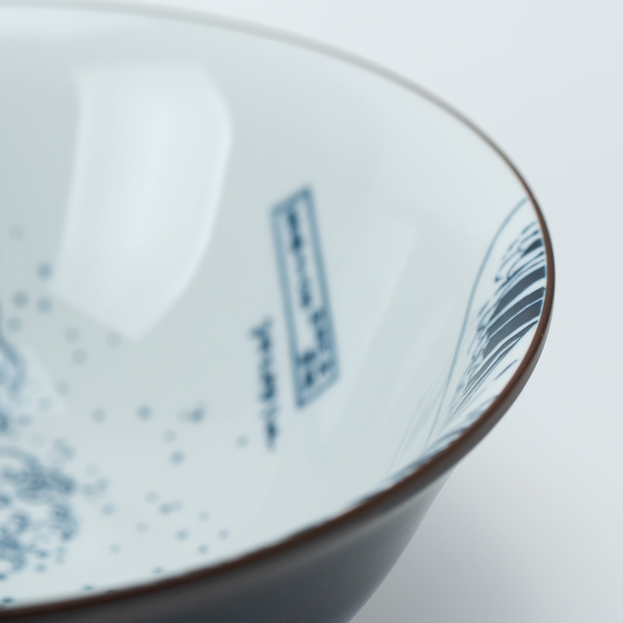 Hokusai Fuji Blue Ramen Bowl