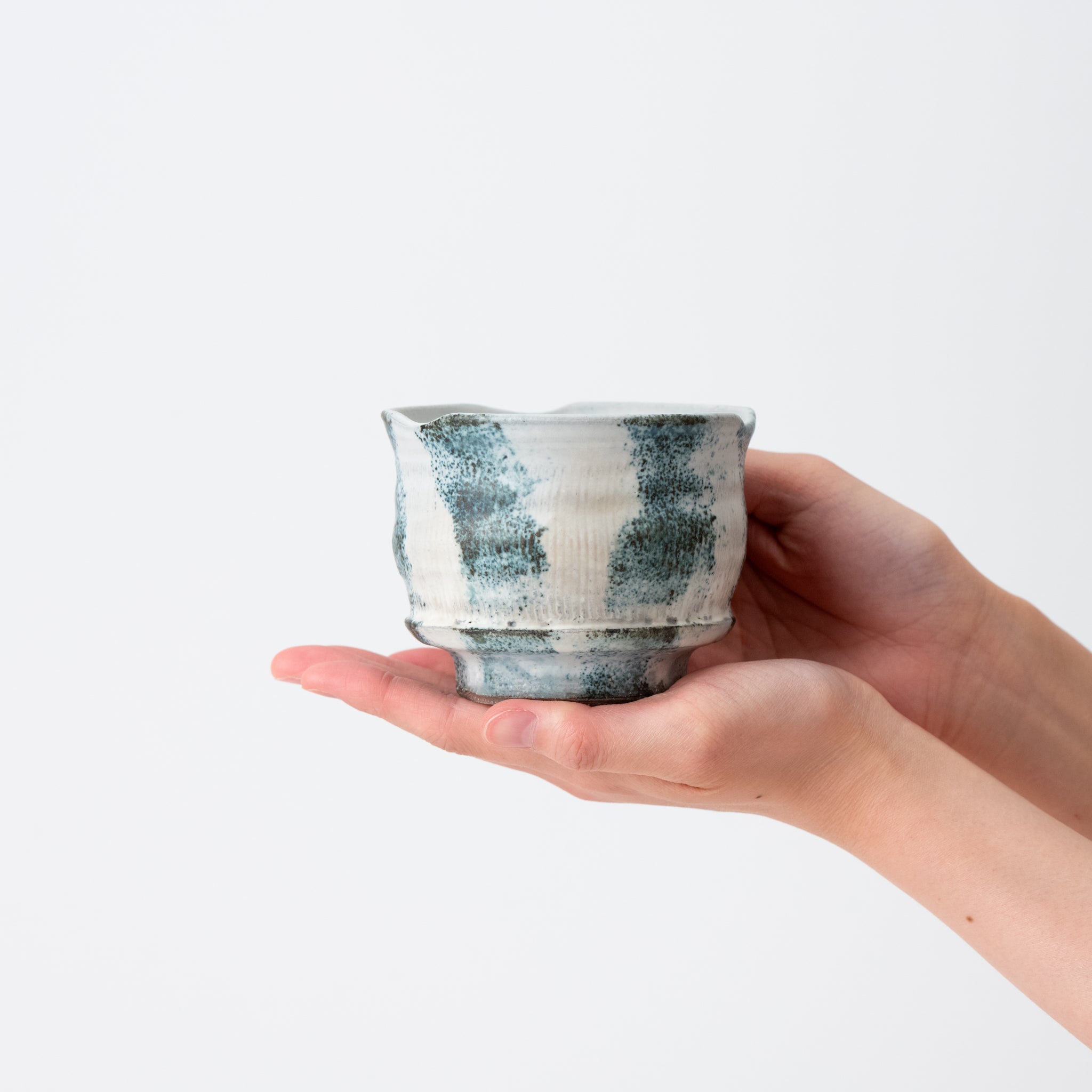 Shigaraki Ware Gosu Naburi Sake Cup