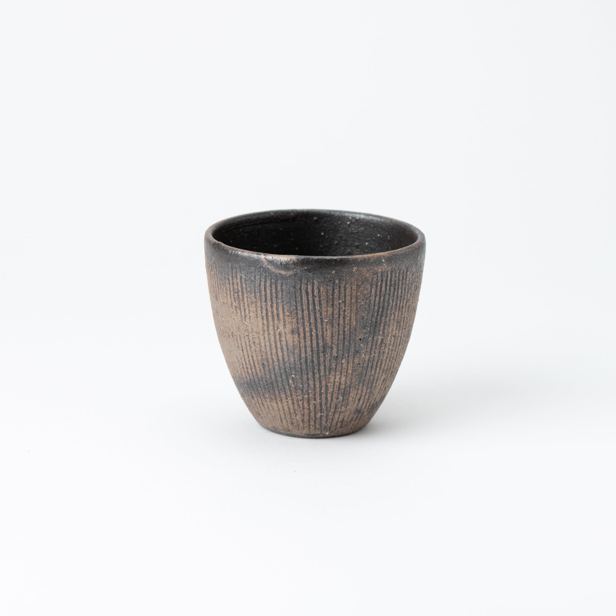 Handcrafted Shigaraki Ware Iron Rust Yunomi Teacup