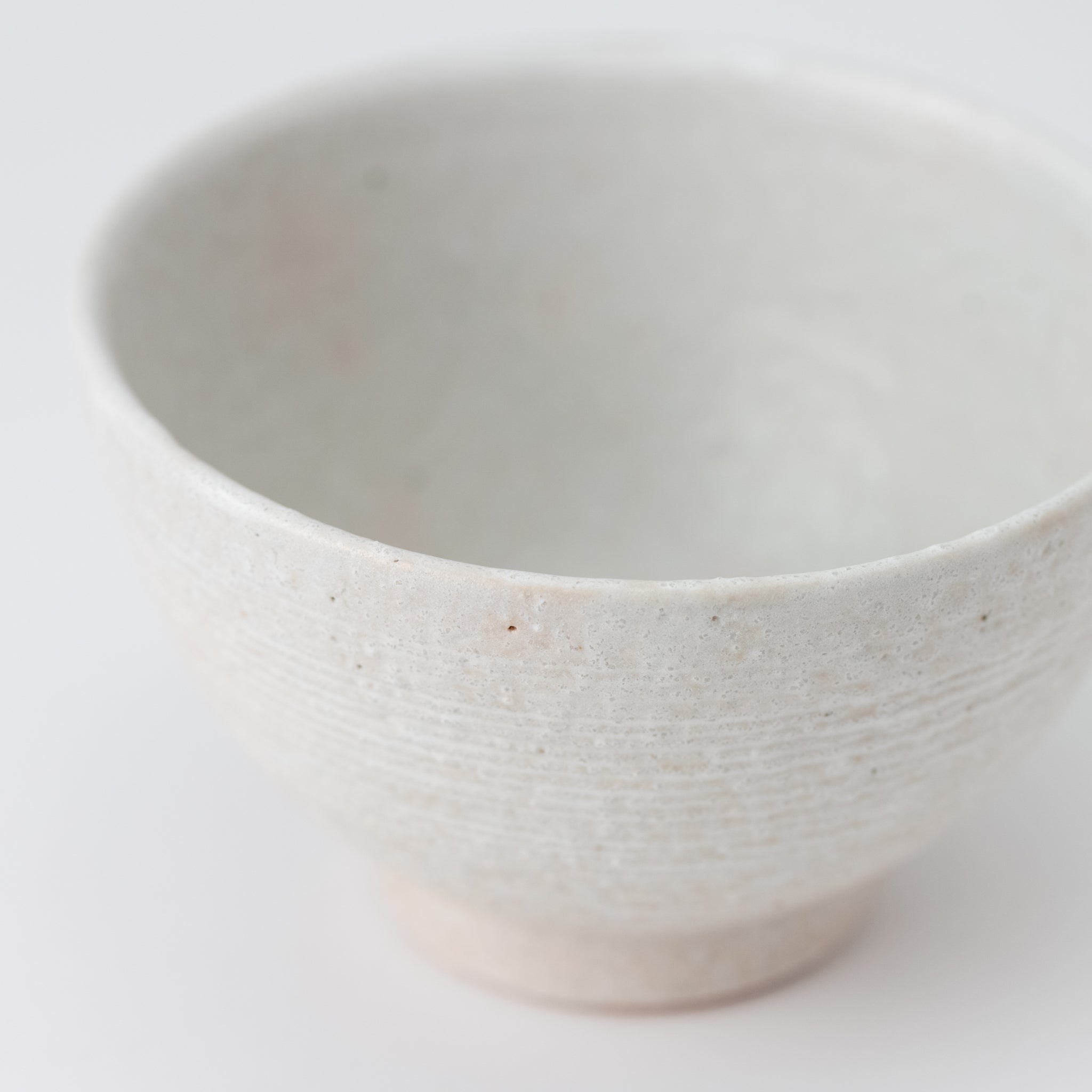White Combed Rice Bowl