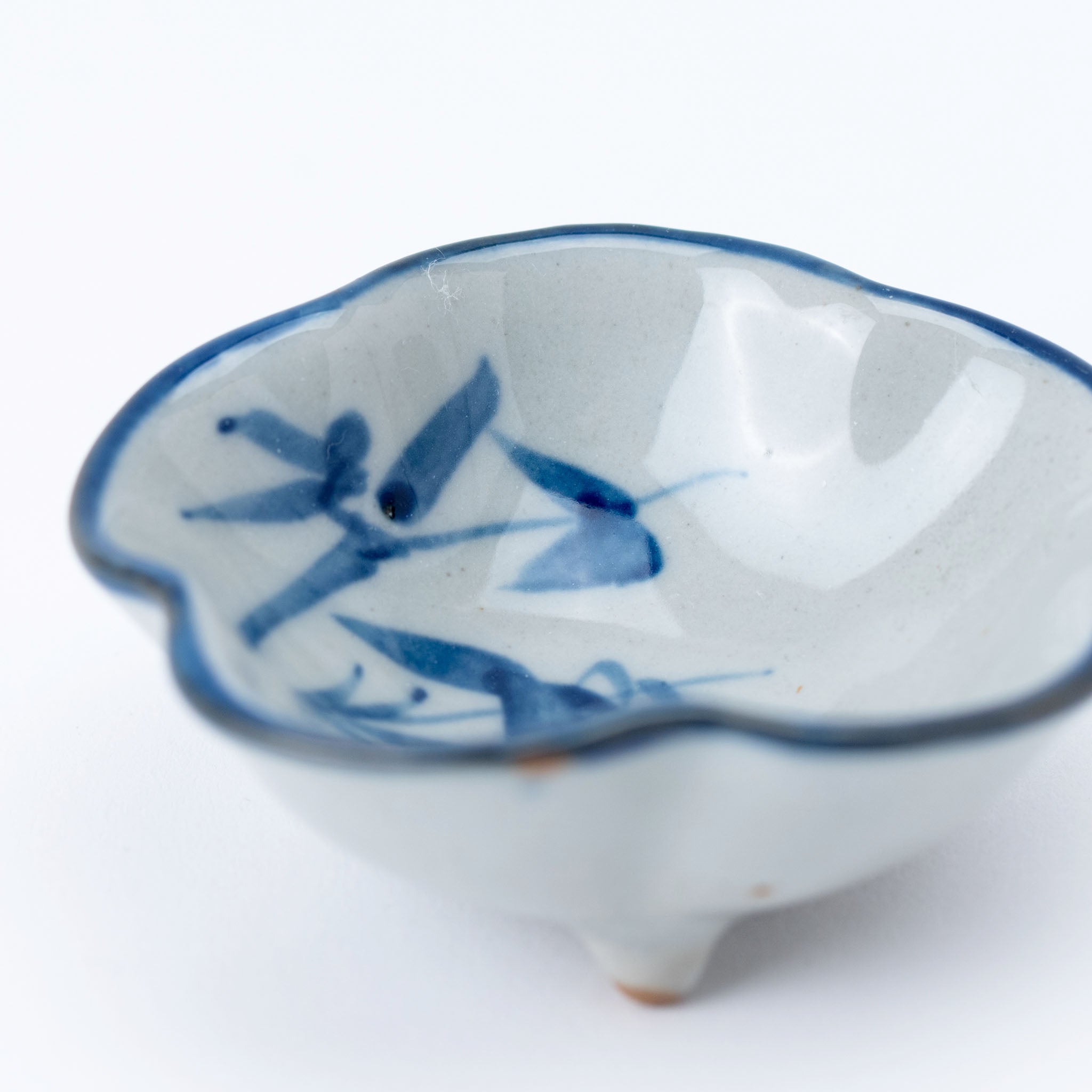 Blue Petal Footed Kobachi Bowl