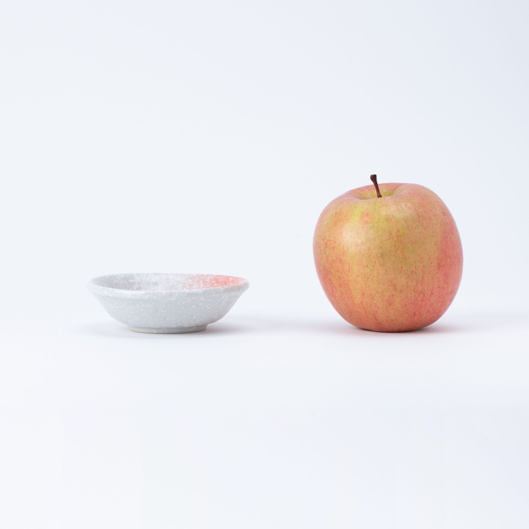 Pink Brush White Small Plate