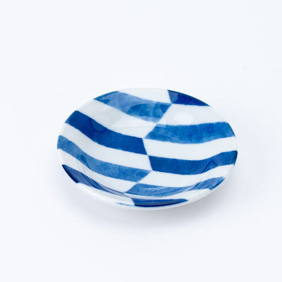 Blue Yagasuri Small Plate