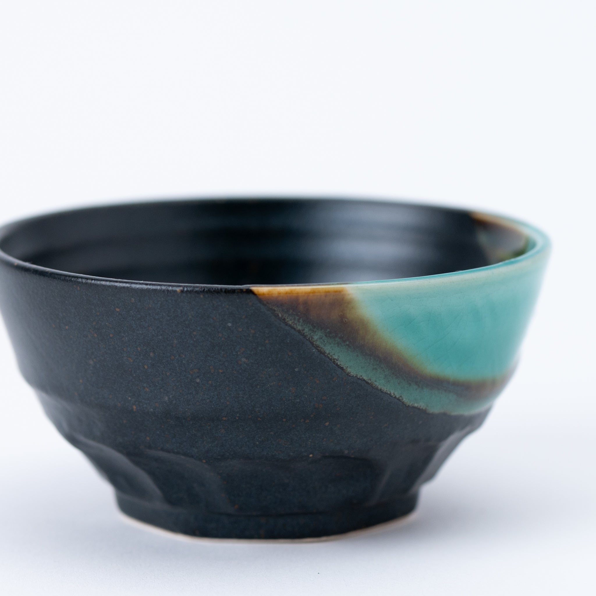 Emerald Edge Black Kobachi Small Bowl