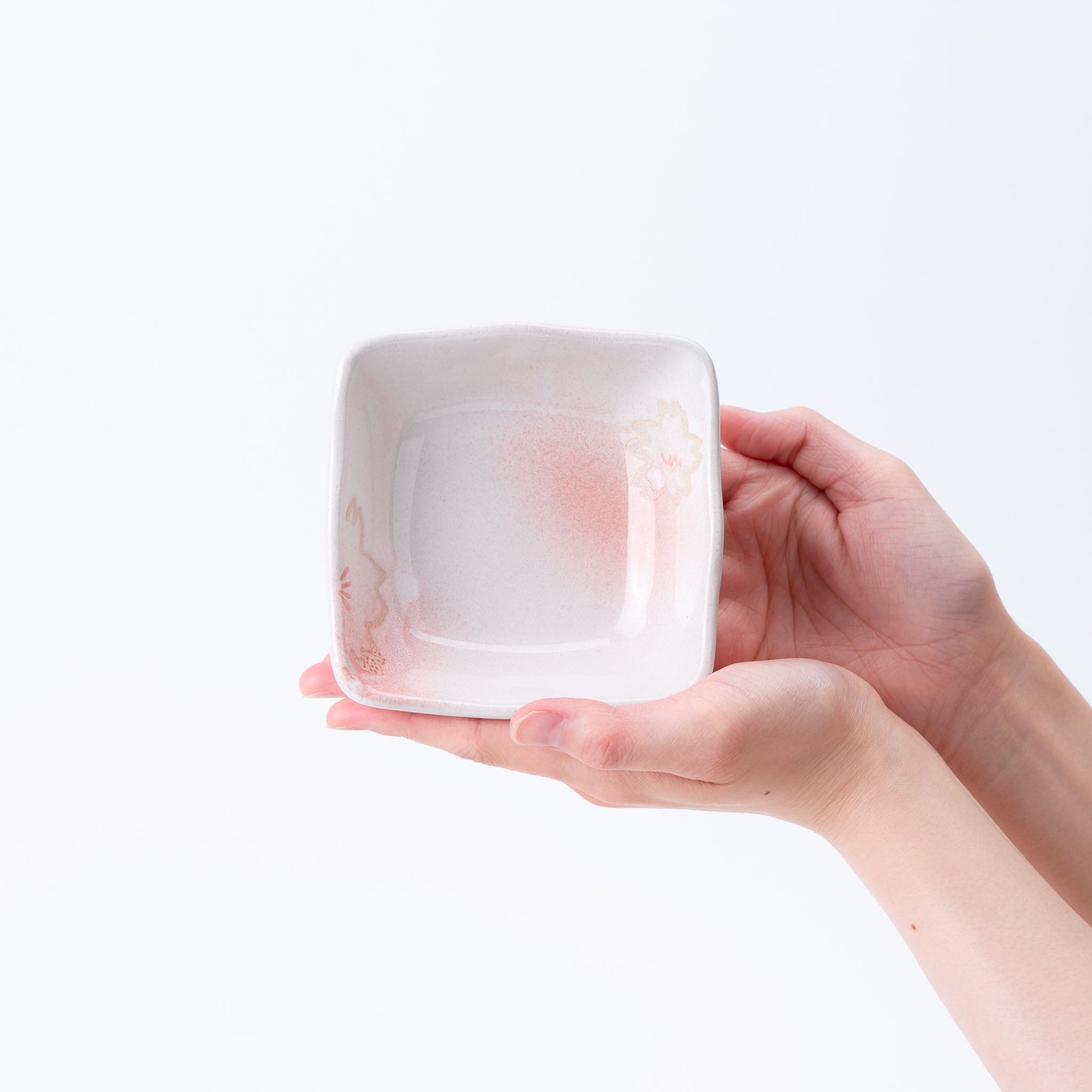 Sakura Mist Square Bowl