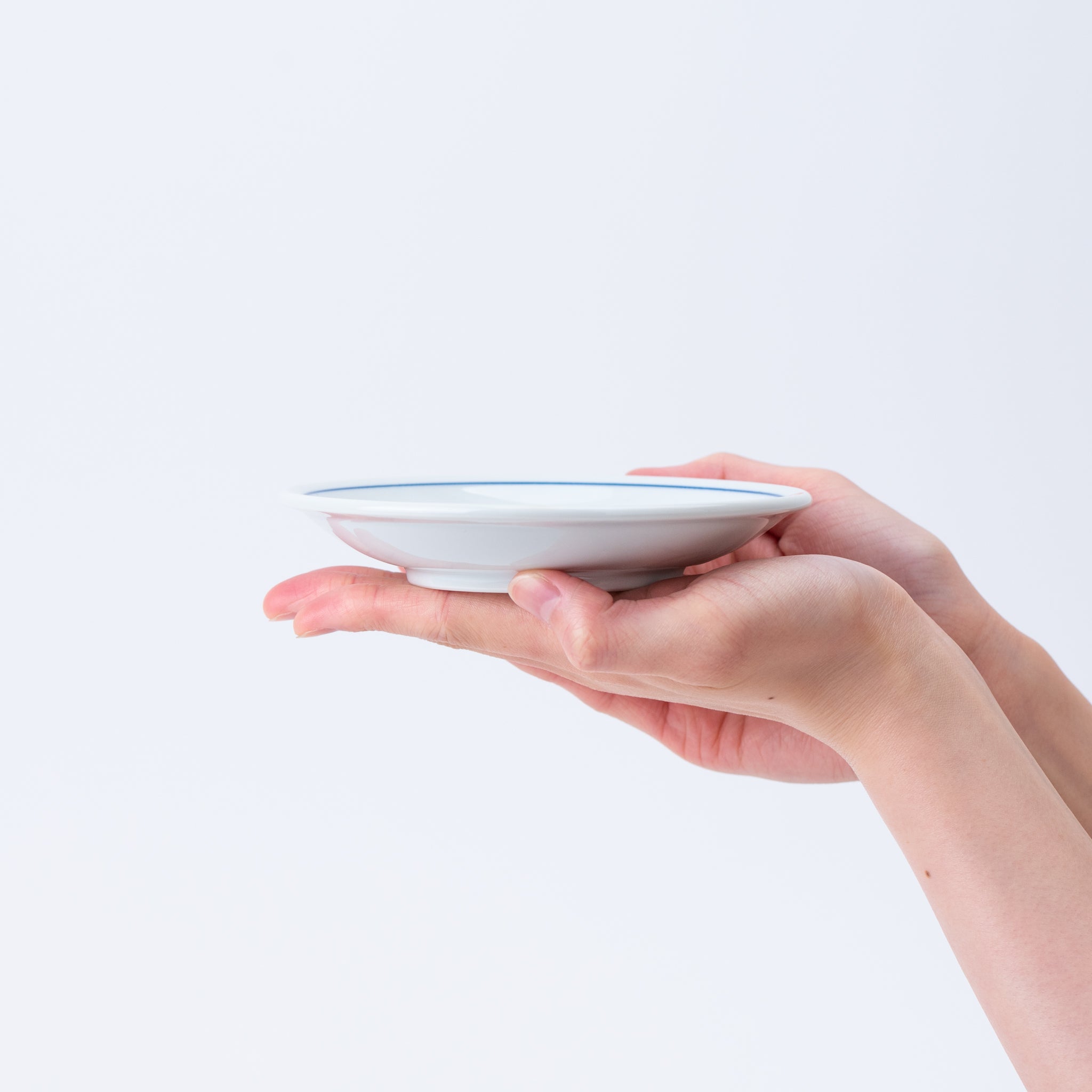 Small Plate with Blue Characters