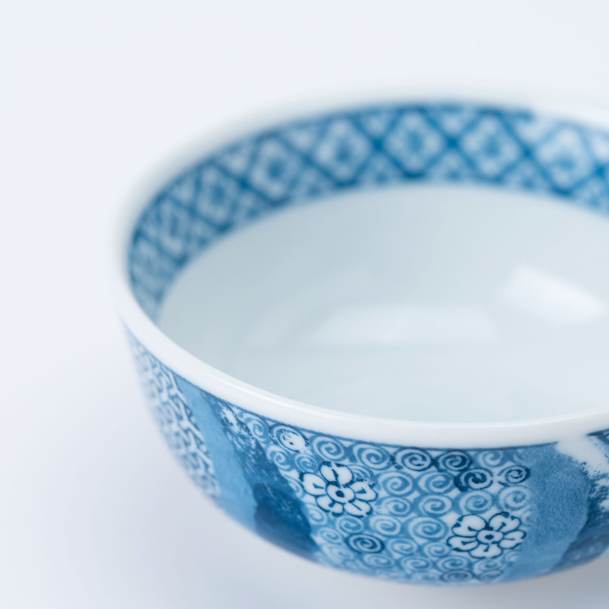 Patchwork Blue Rice Bowl