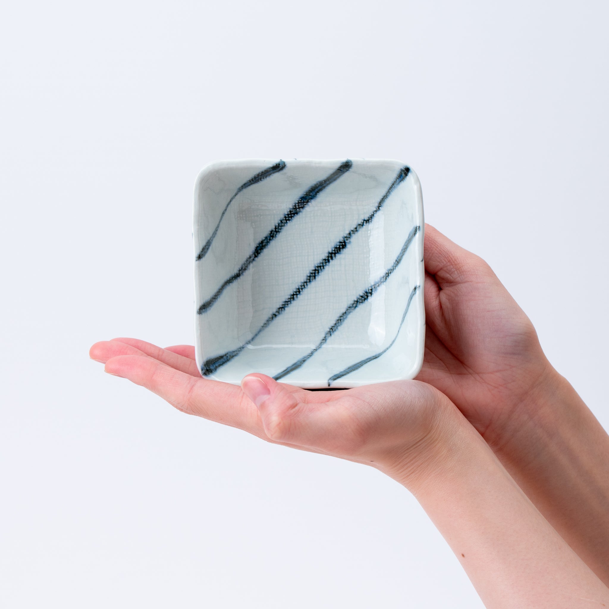 Blue Flow Square Kobachi Small Bowl